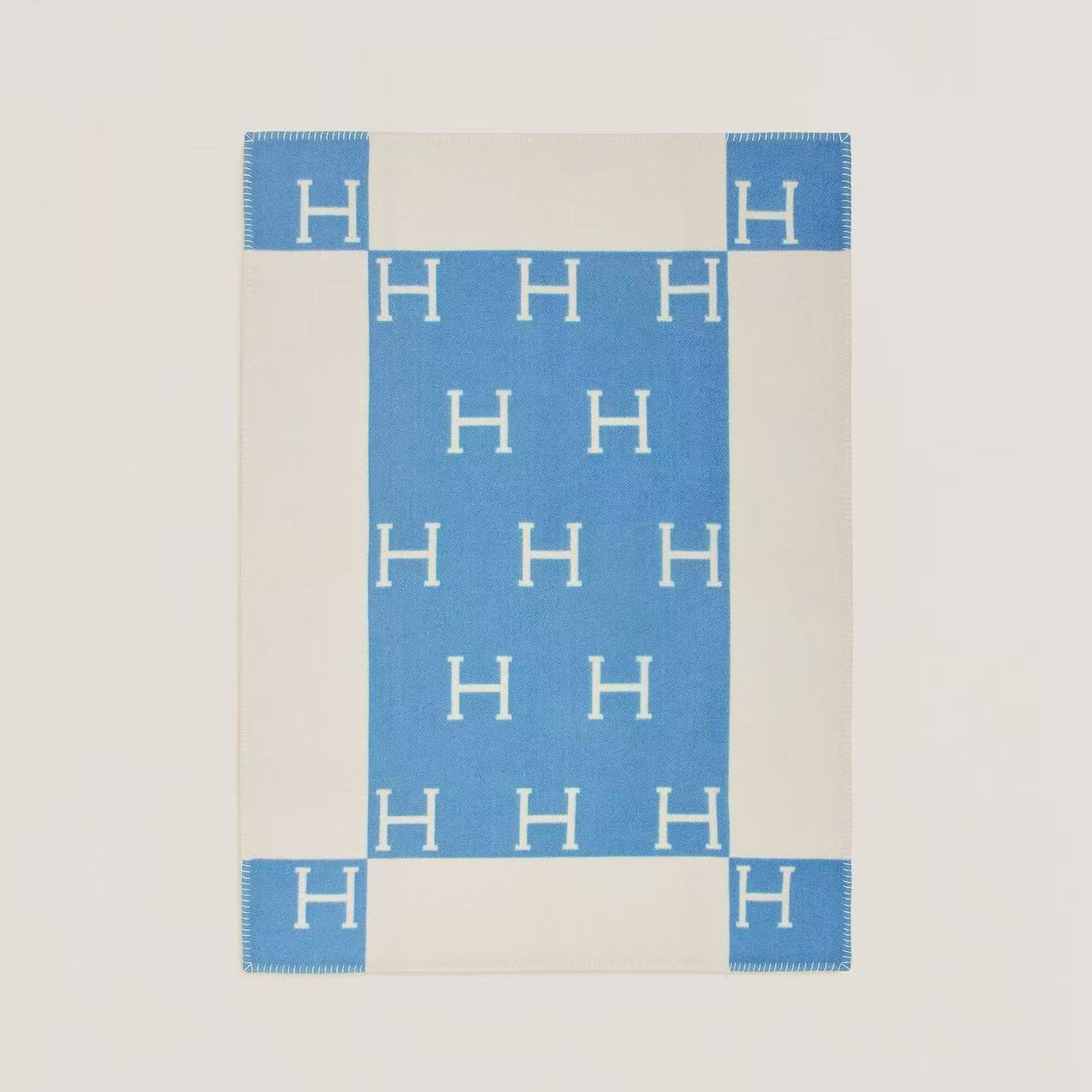 HERMÈS AVALON BABY BLANKET BLEU GENIEVRE
