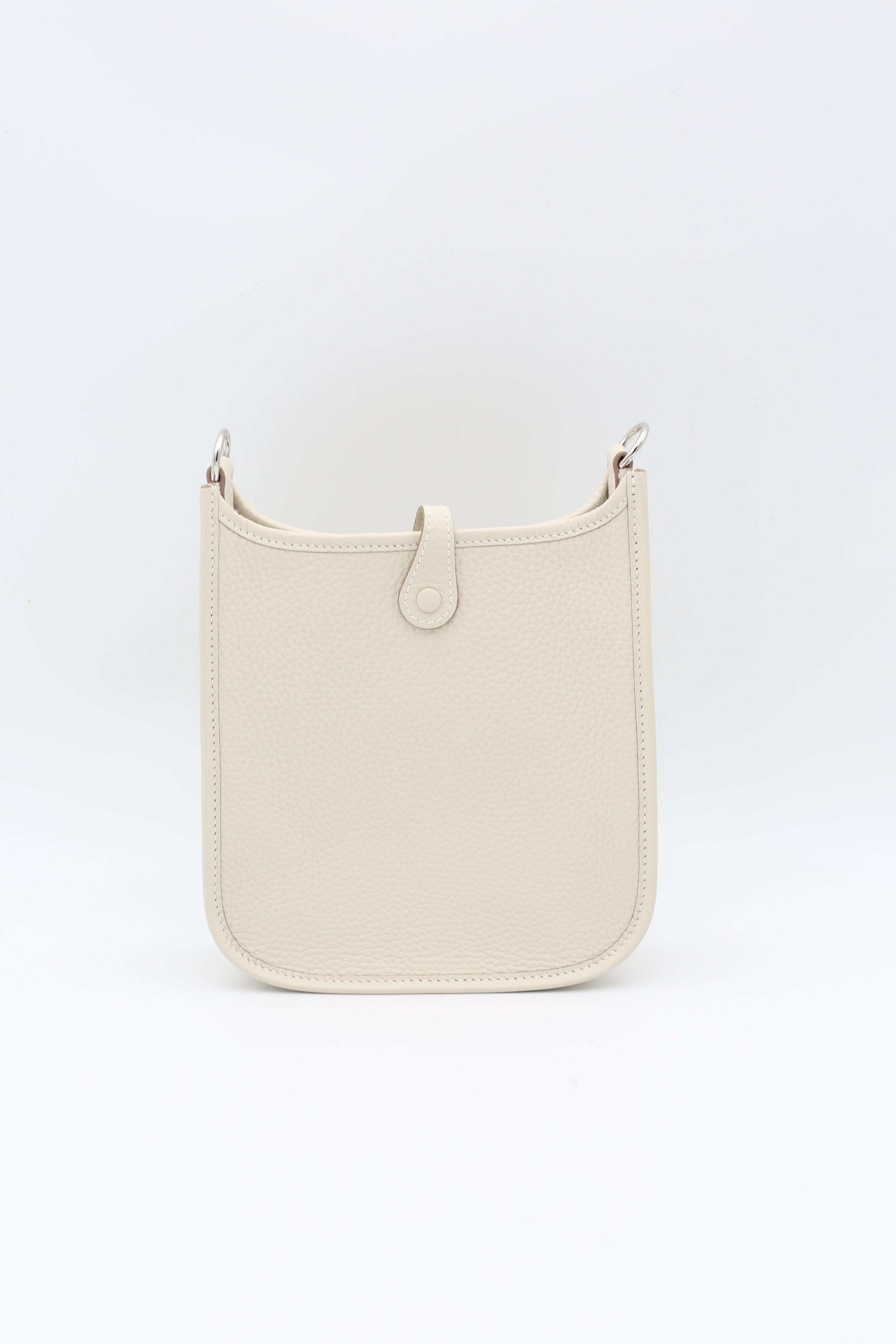 HERMÈS MINI EVELYN CRAIE TC SILVER HARDWARE K STAMP