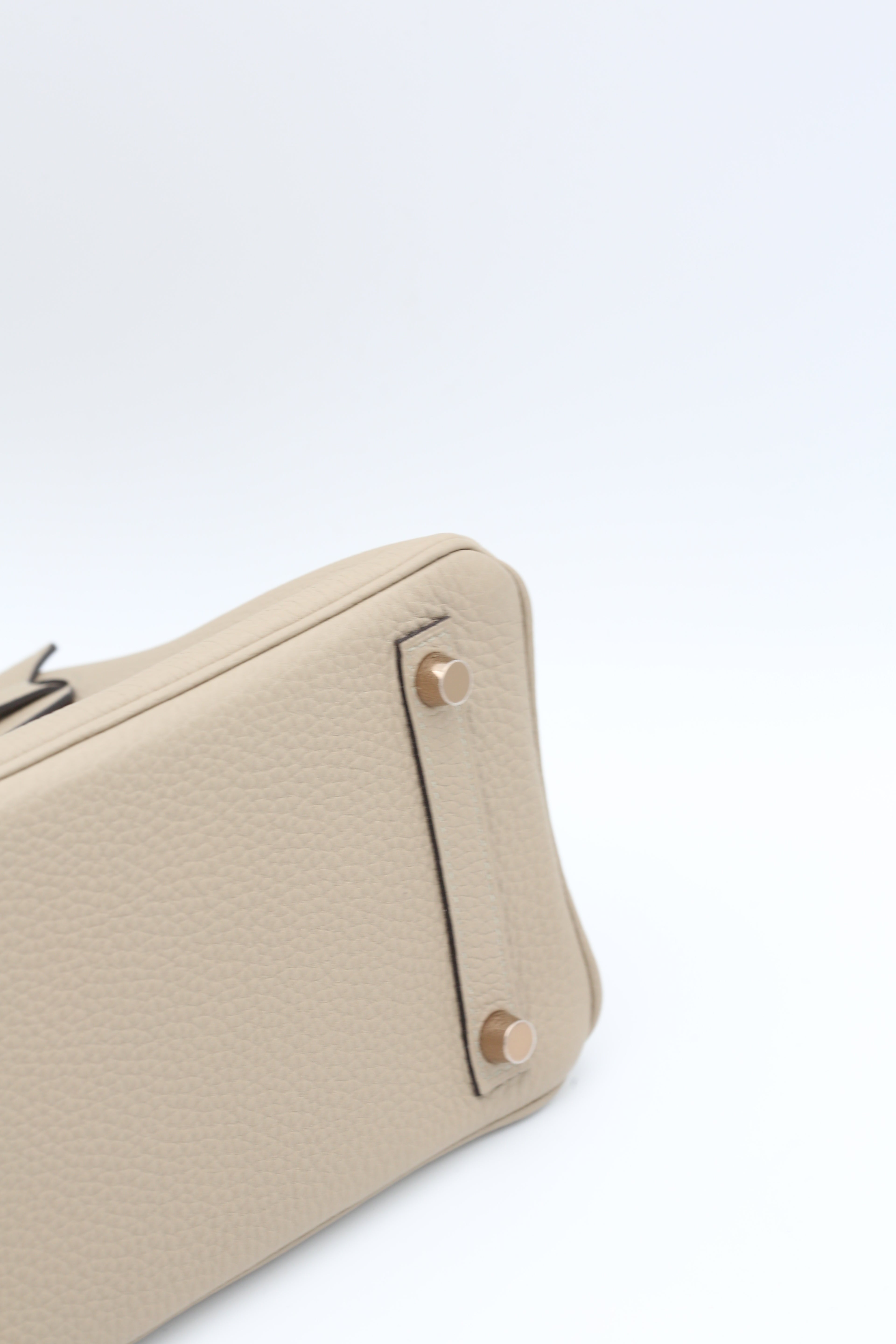 HERMÈS BIRKIN25 GRIS TOURTERELLE 81 TOGO GOLD HARDWARE C STAMP