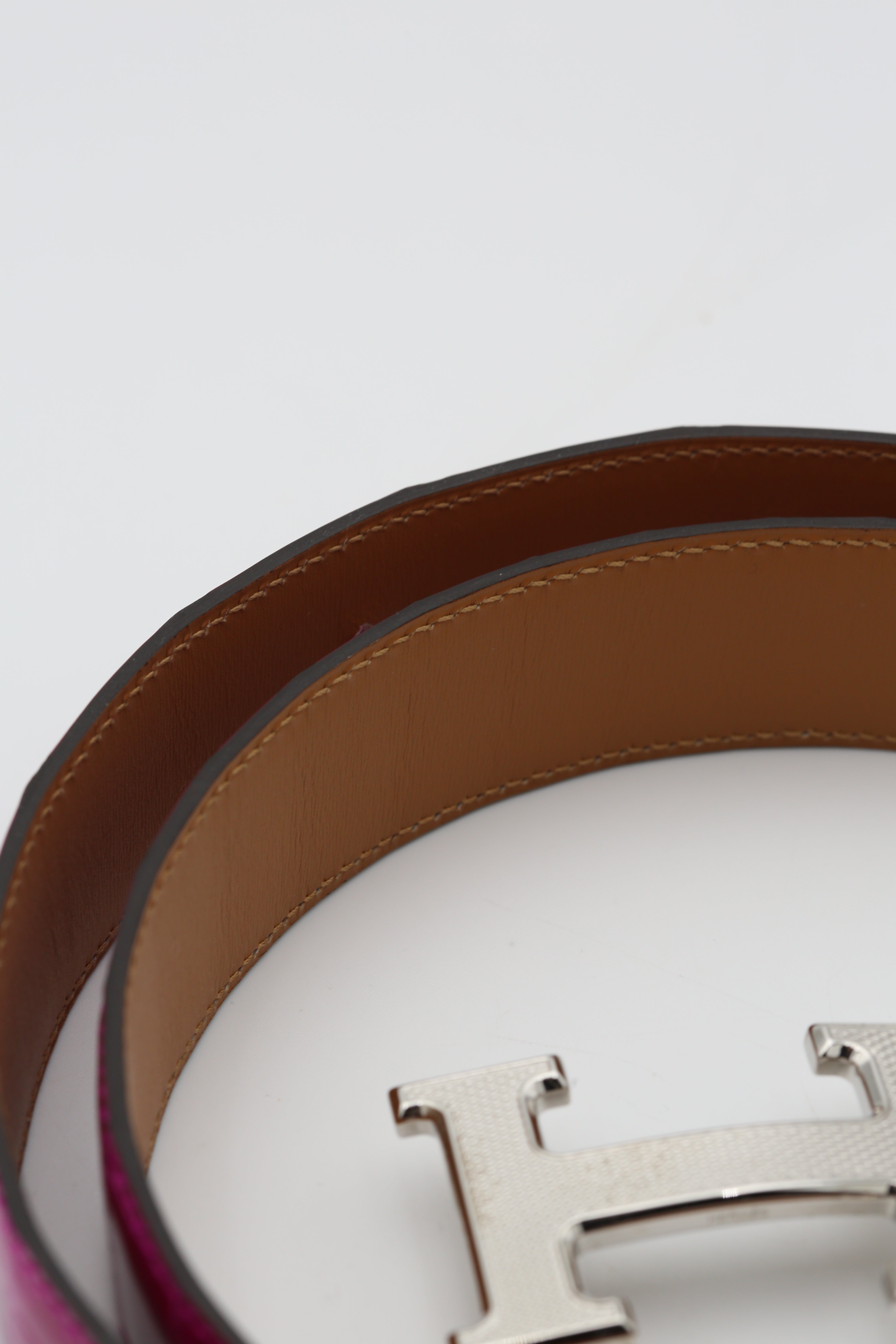 HERMÈS ALLIGATOR BELT J5 SCHEHERAZADE SIZE 95