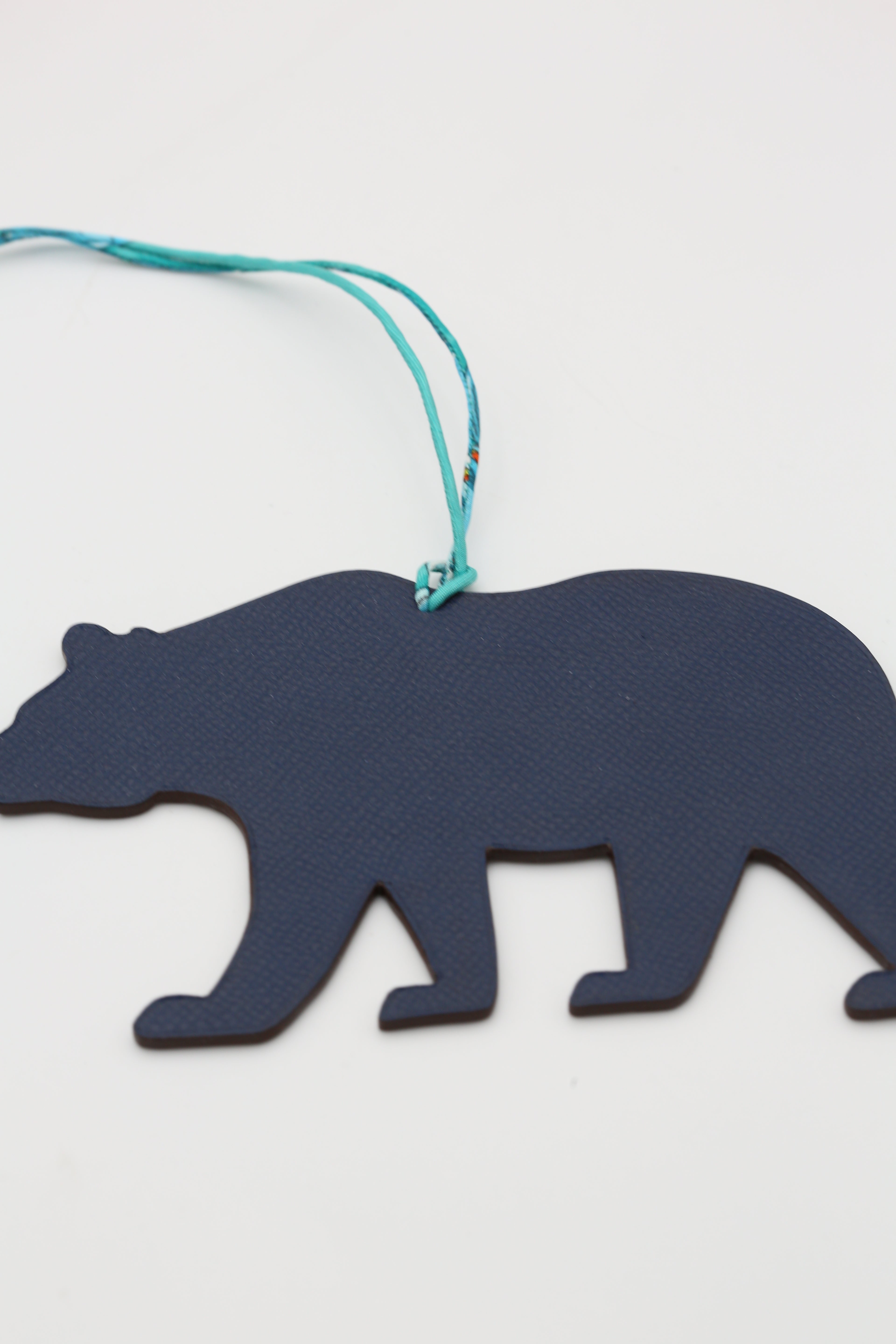 HERMÈS BEAR CHARM BLEU/ETAIN