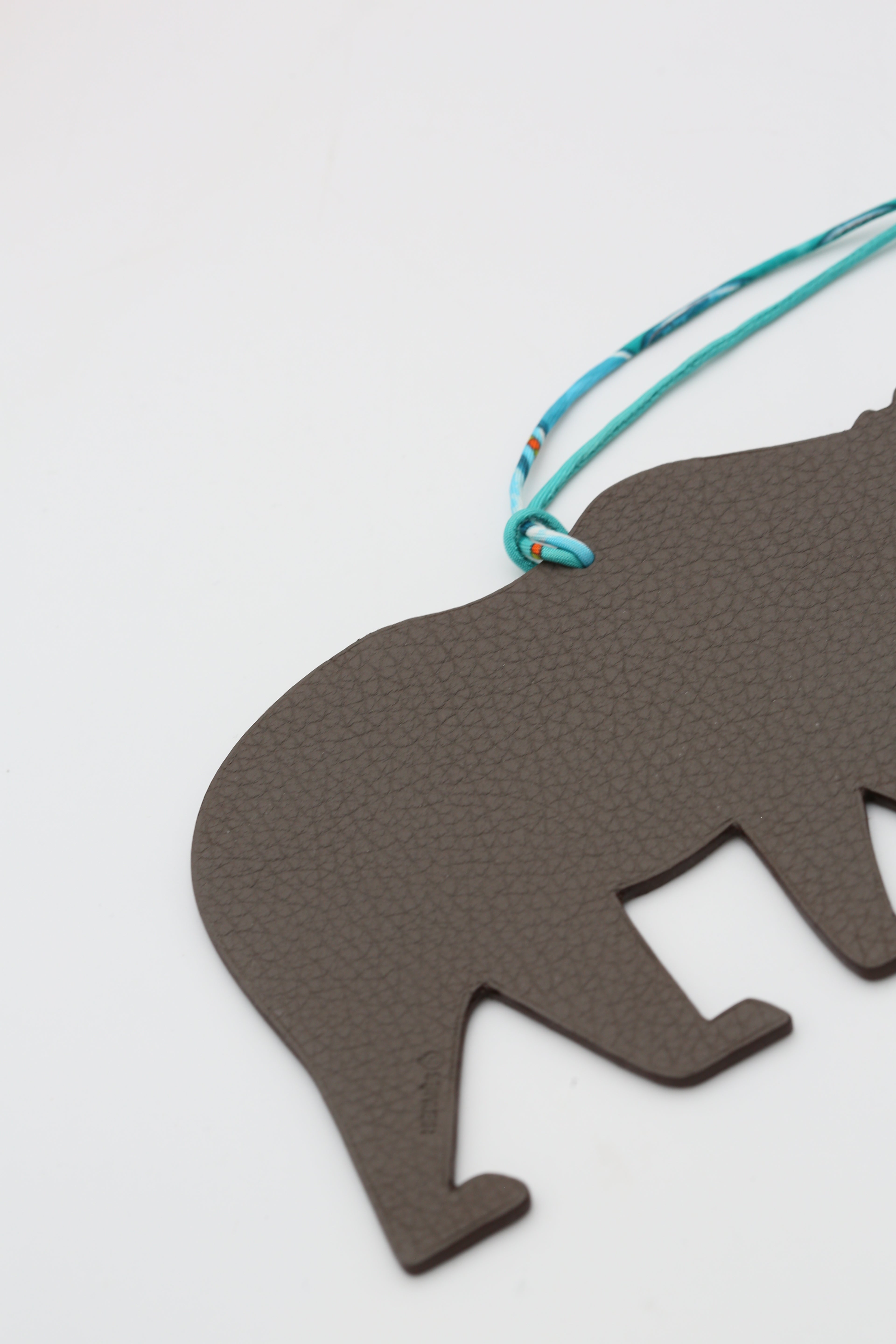 HERMÈS BEAR CHARM BLEU/ETAIN