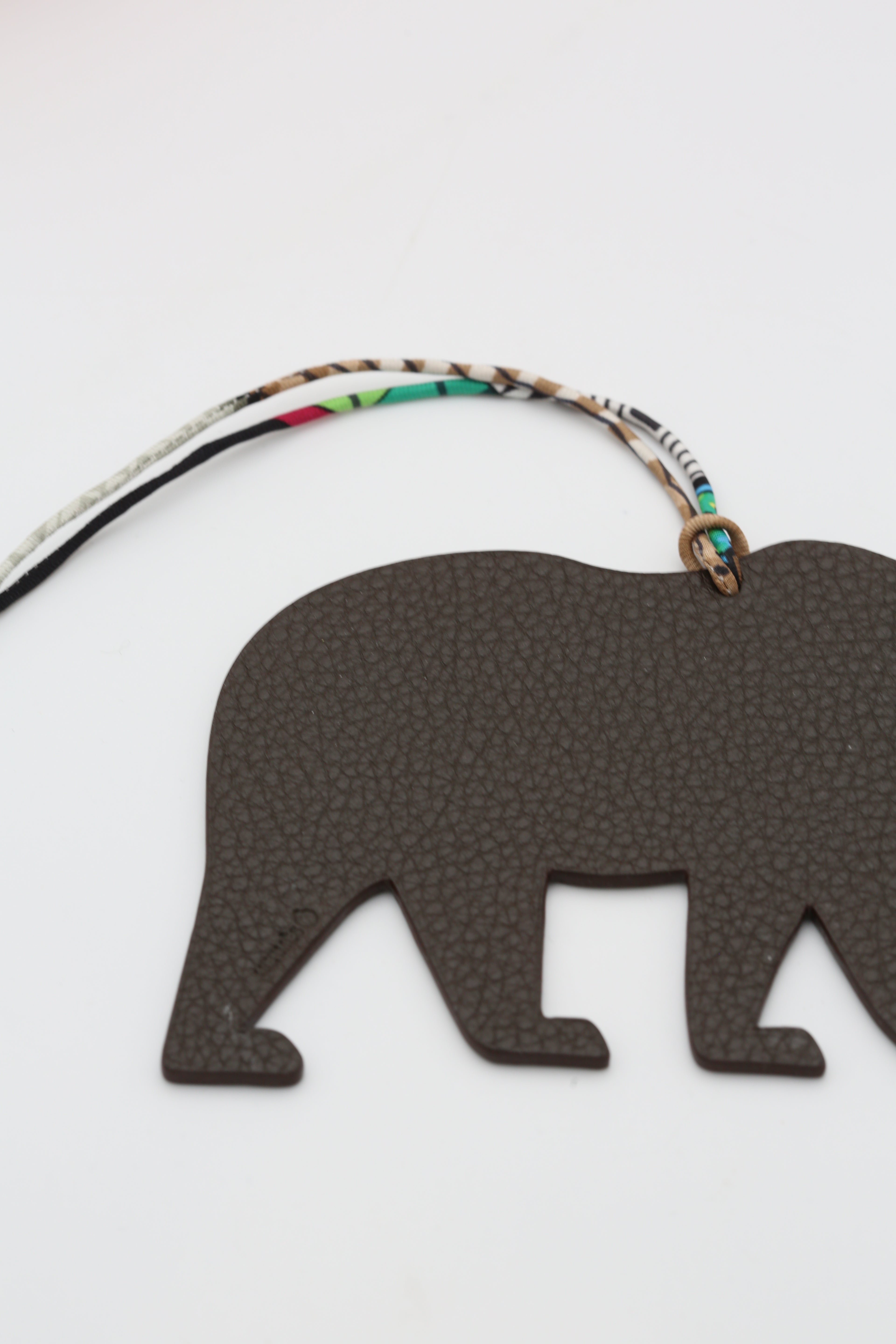 HERMÈS BEAR CHARM VERT/ETAIN