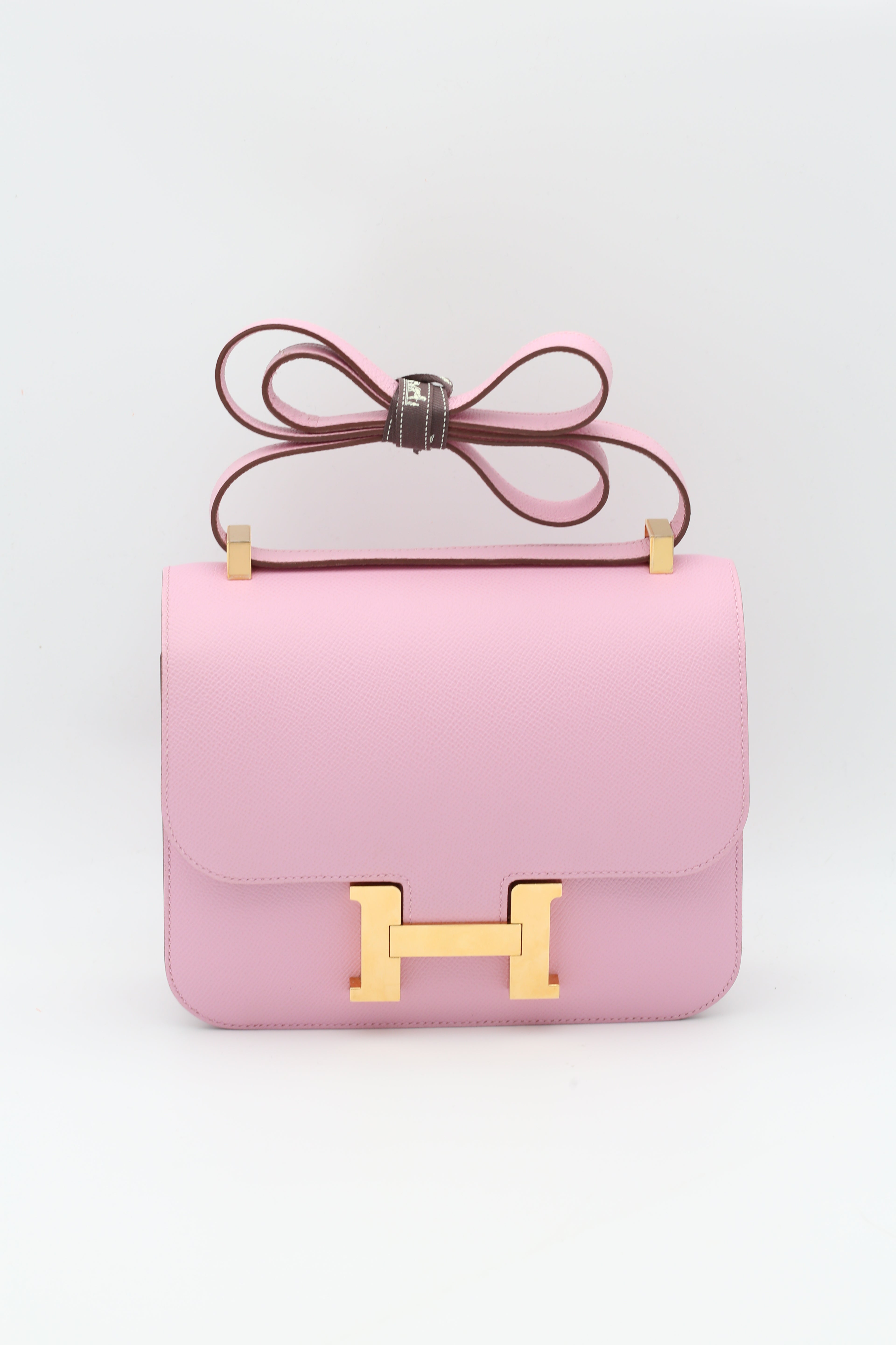 HERMÈS CONSTANCE24 X9 MAUVE SYLVESTRE EPSOM GOLD HARDWARE Z STAMP