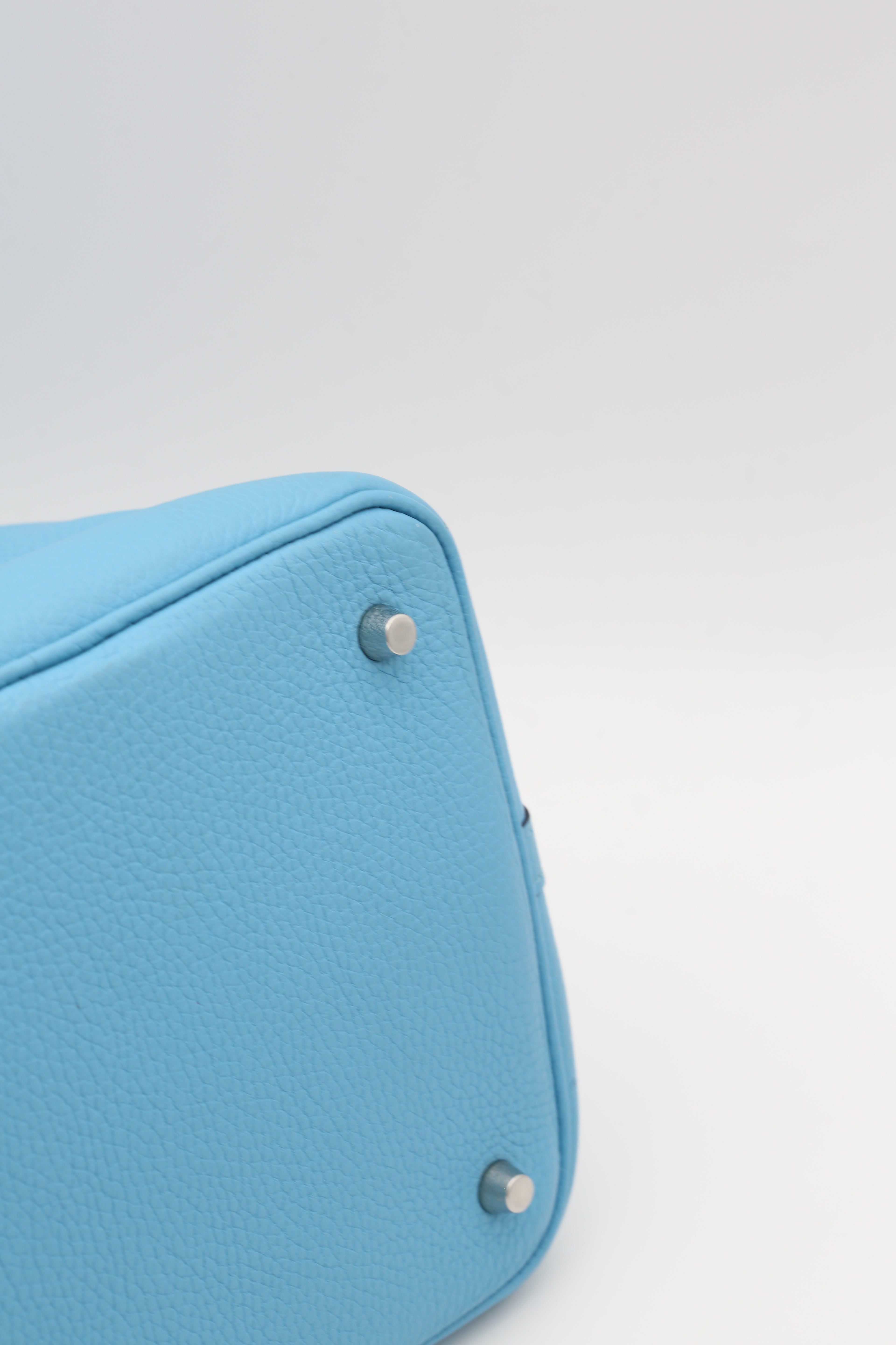 HERMÈS PICOTIN22 BLEU DE NORD TC SILVER HARDWARE Y STAMP