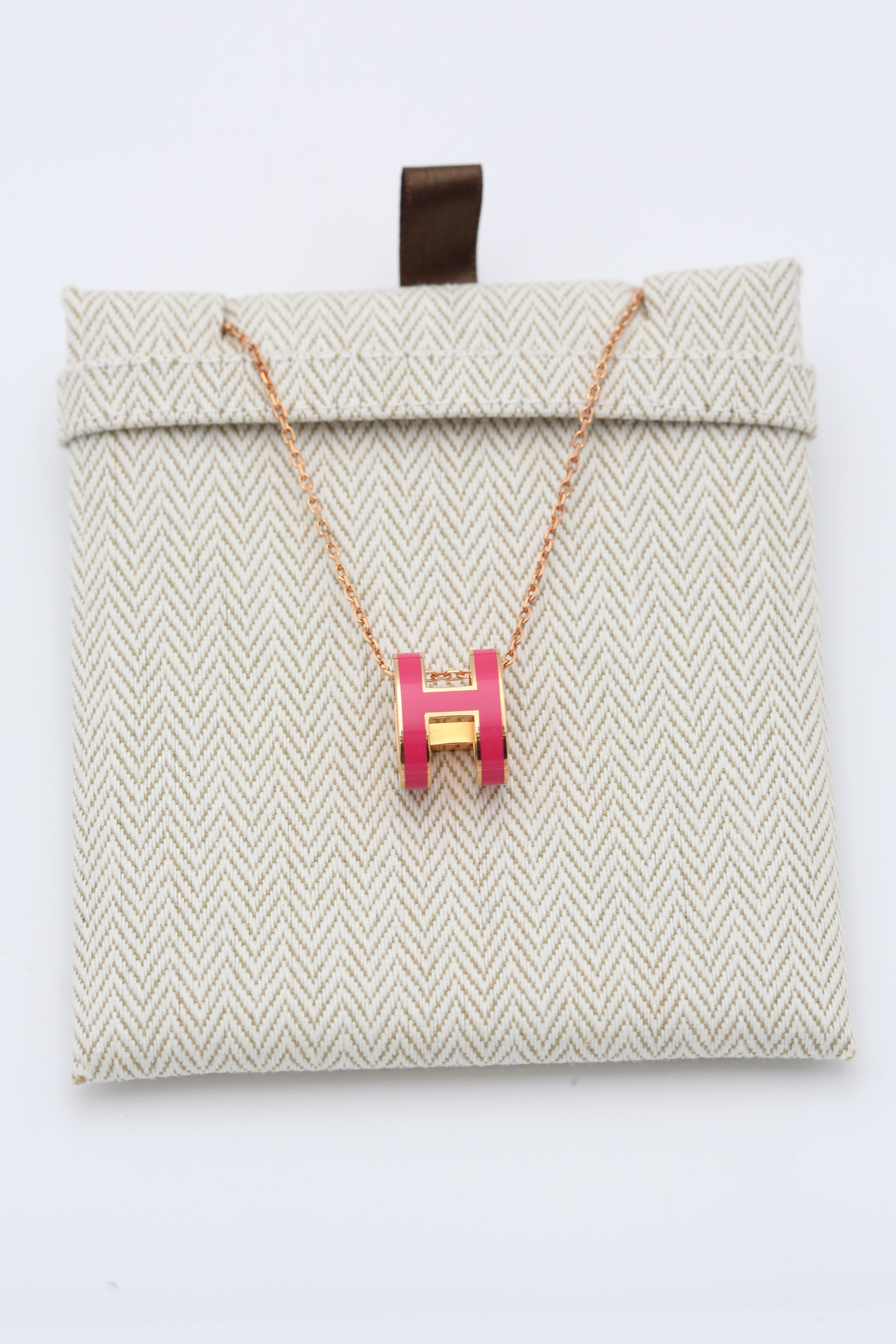 HERMÈS POP H PENDANT BIG SIZE ROSE GOLD