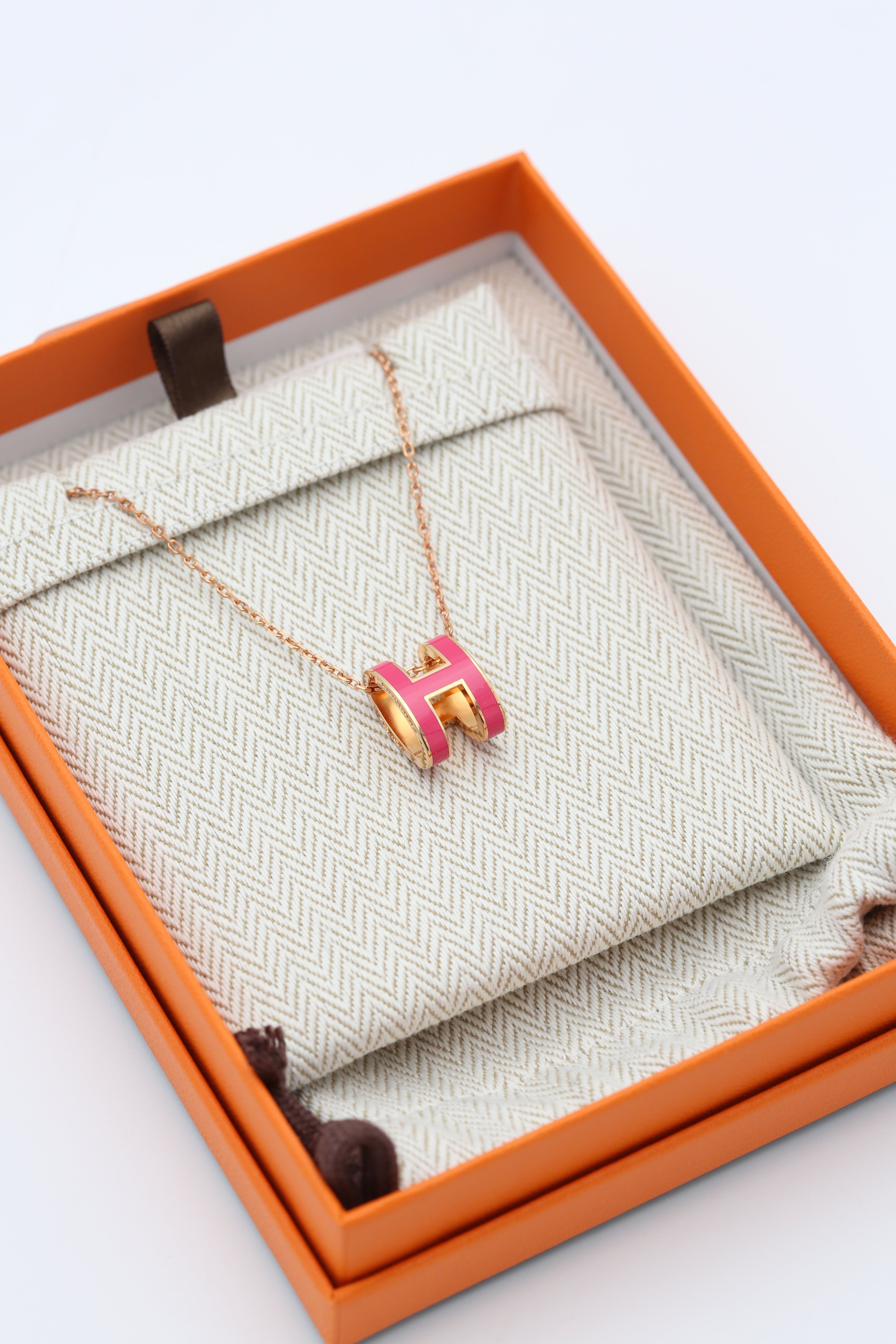 HERMÈS POP H PENDANT BIG SIZE ROSE GOLD