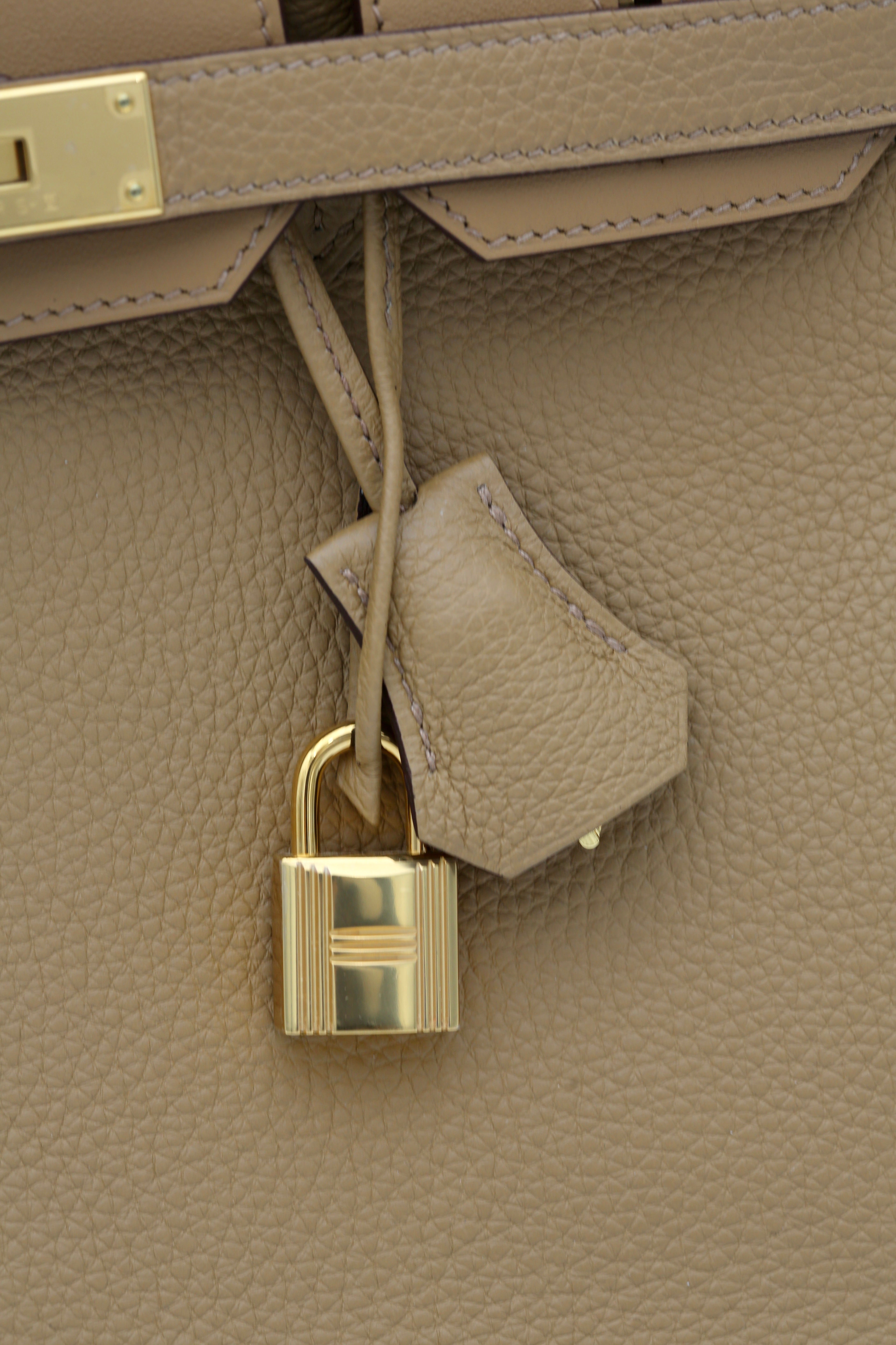 HERMÈS BIRKIN30 3 IN 1 BISCUIT TOGO CANVAS SWIFT CALF B STAMP