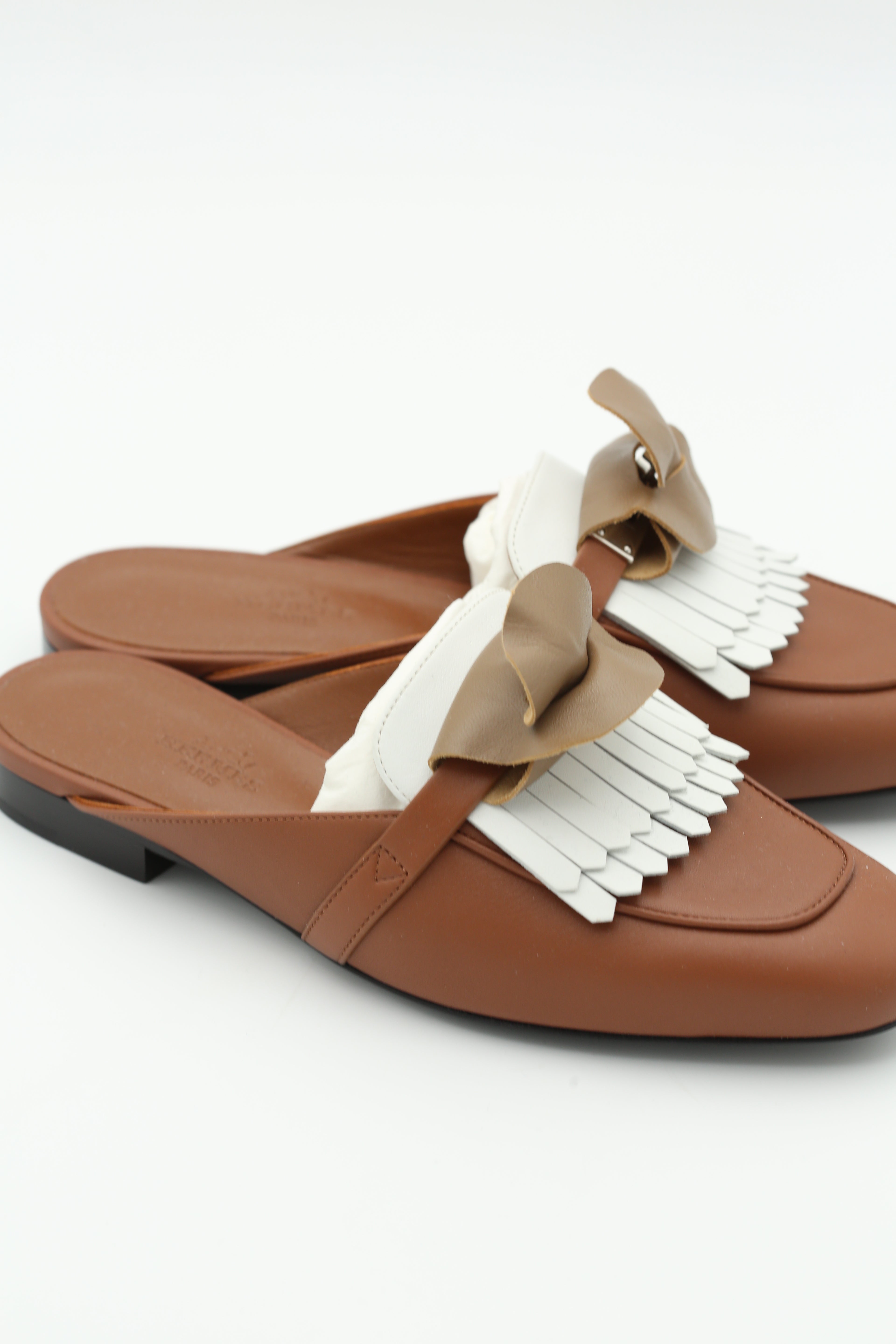 HERMÈS OZ MULE BROWN SIZE 35.5