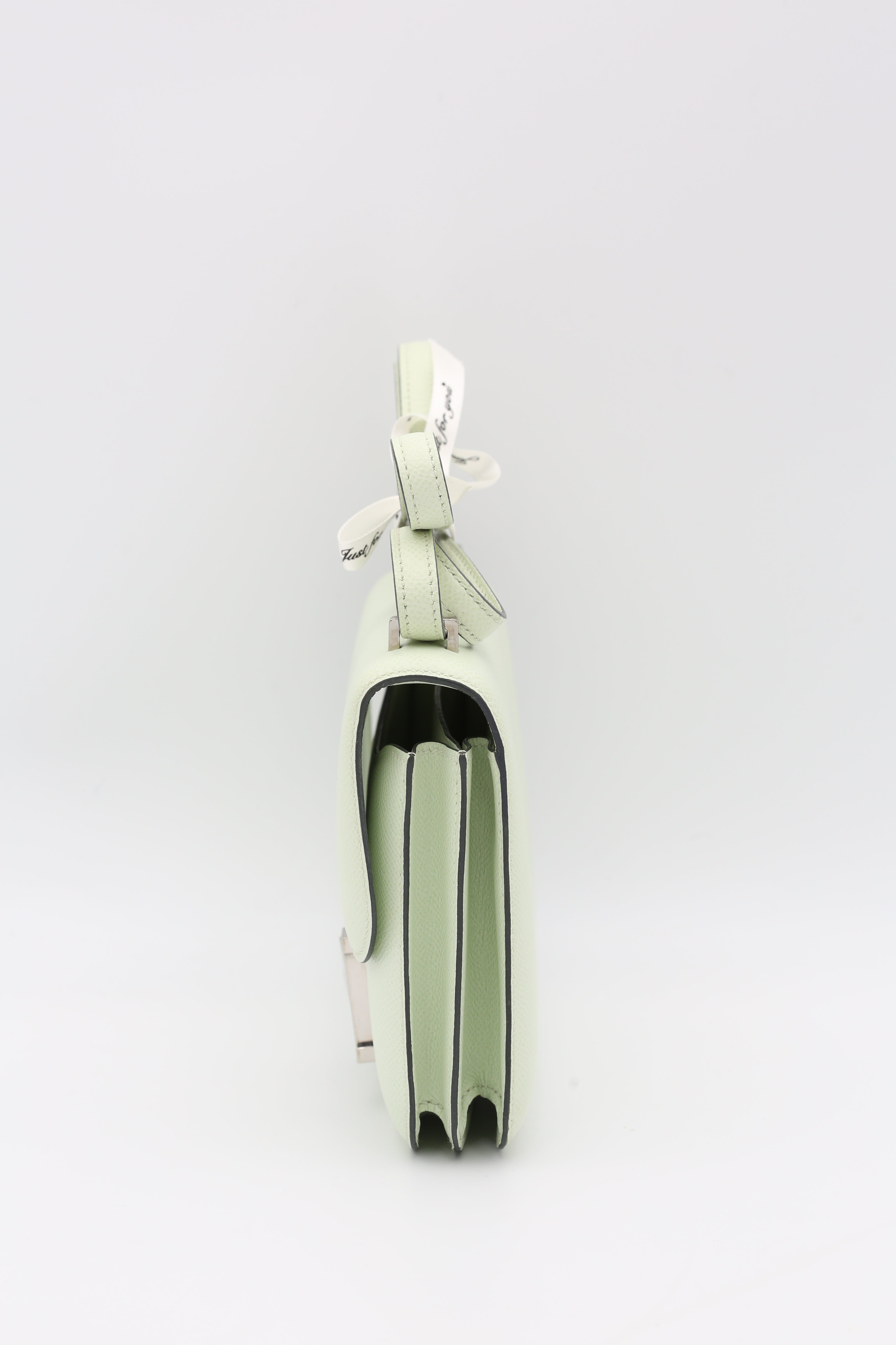 HERMÈS CONSTANCE18 VERT FIZZ EPSOM SILVER HARDWARE U STAMP