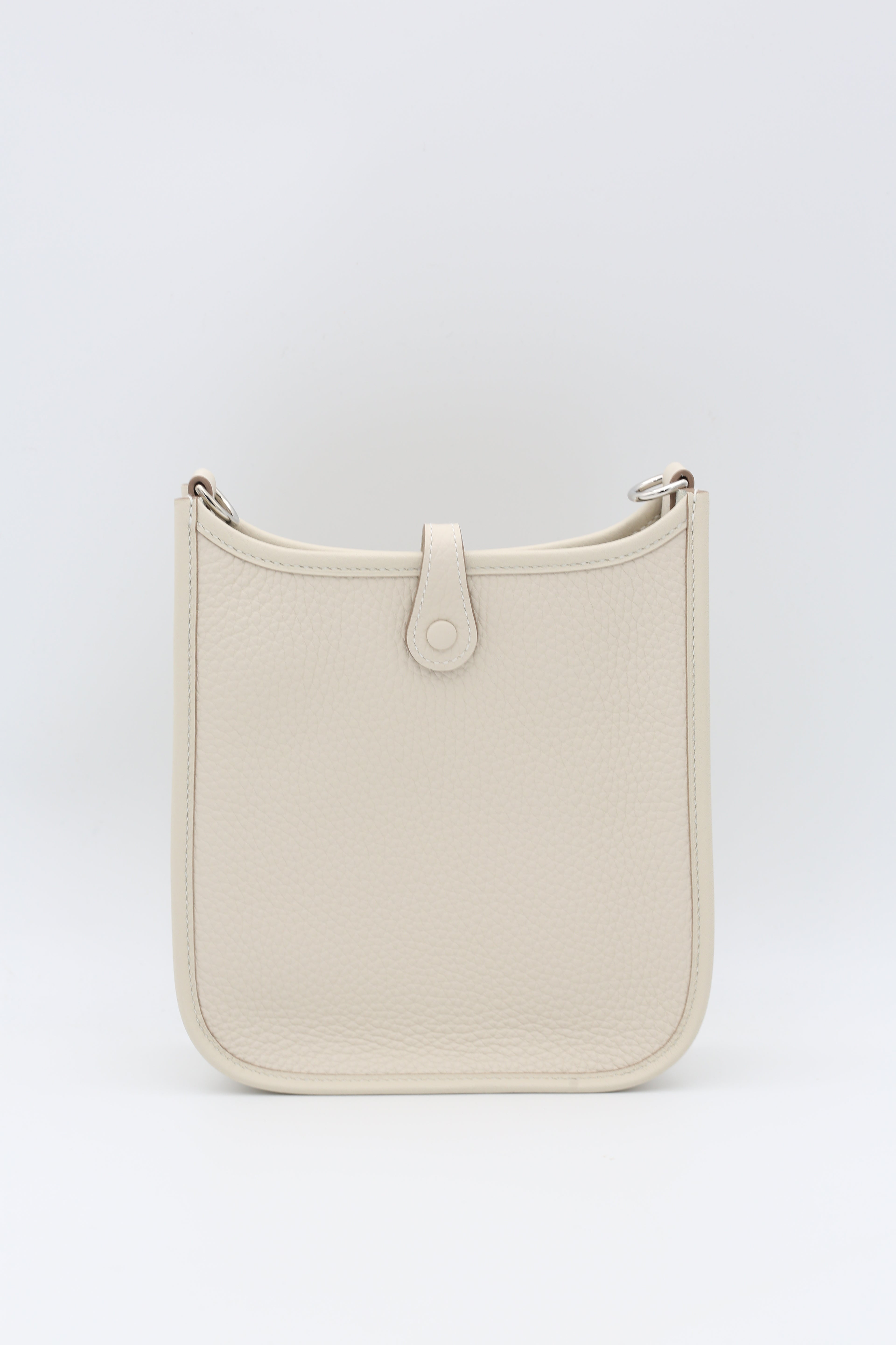 HERMÈS MINI EVELYN CRAIE TC SILVER HARDWARE K STAMP