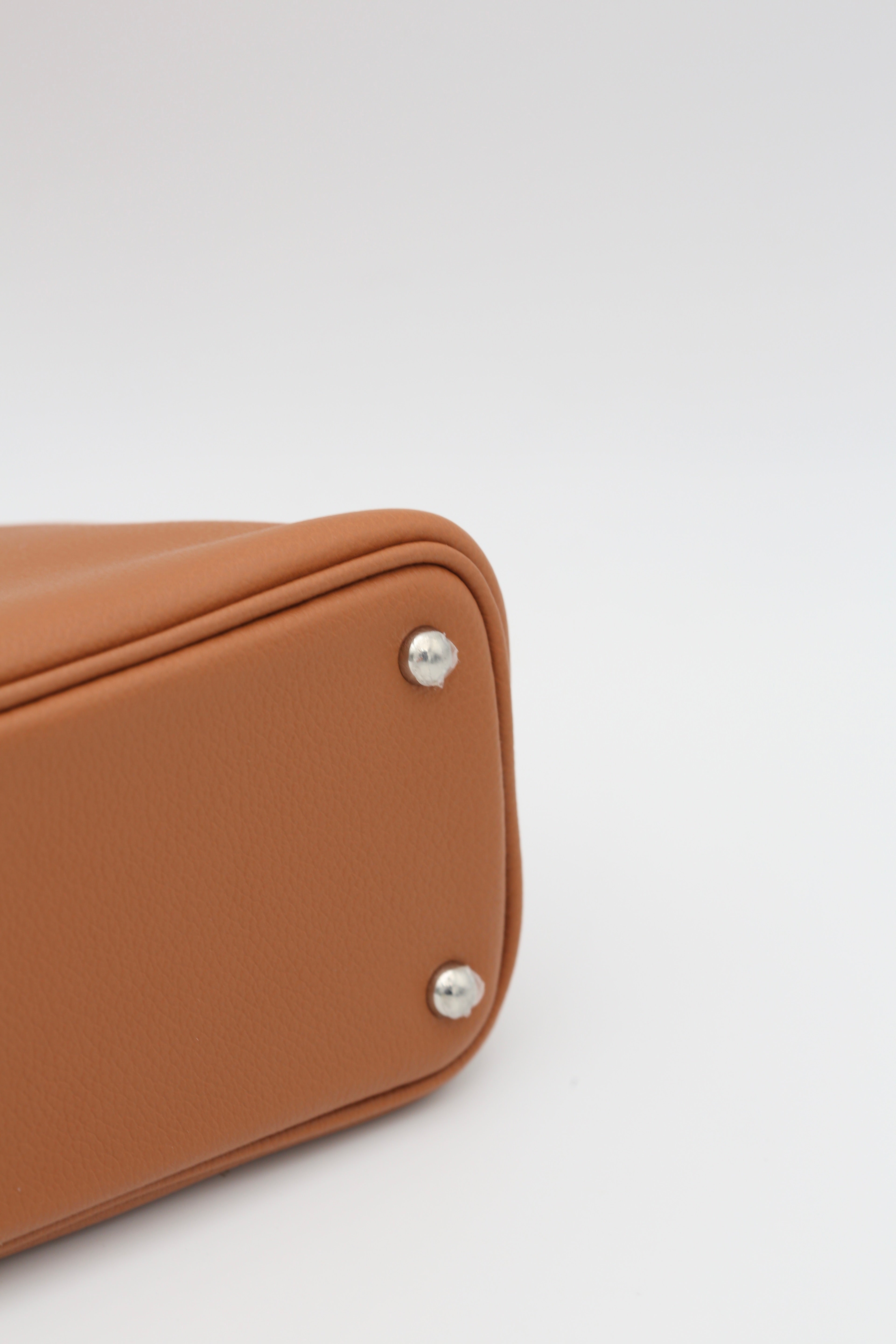 HERMÈS MINI BOLIDE GOLD SILVER HARDWARE K STAMP