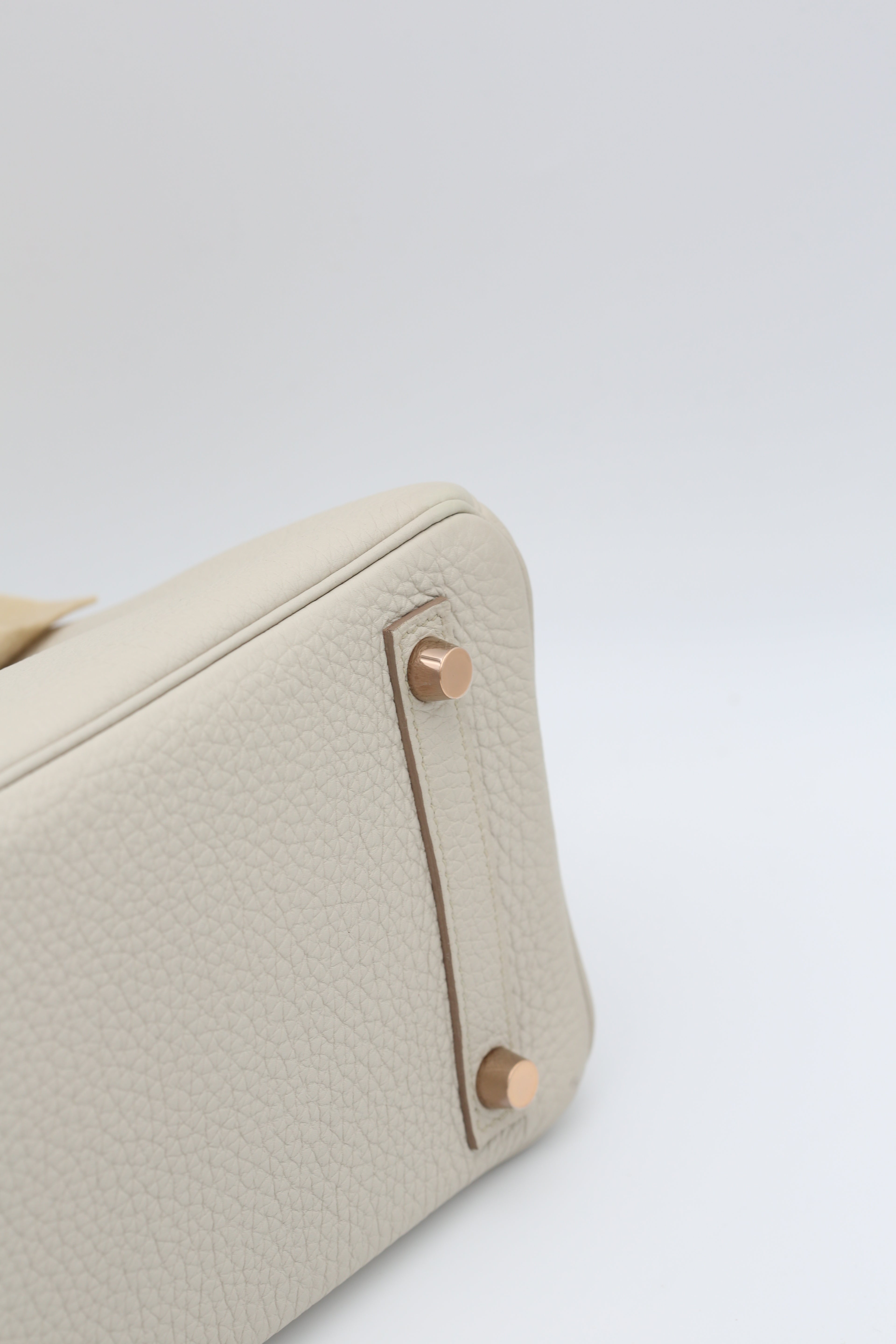 HERMÈS BIRKIN25 BETON TOGO ROSE GOLD HARDWARE D STAMP