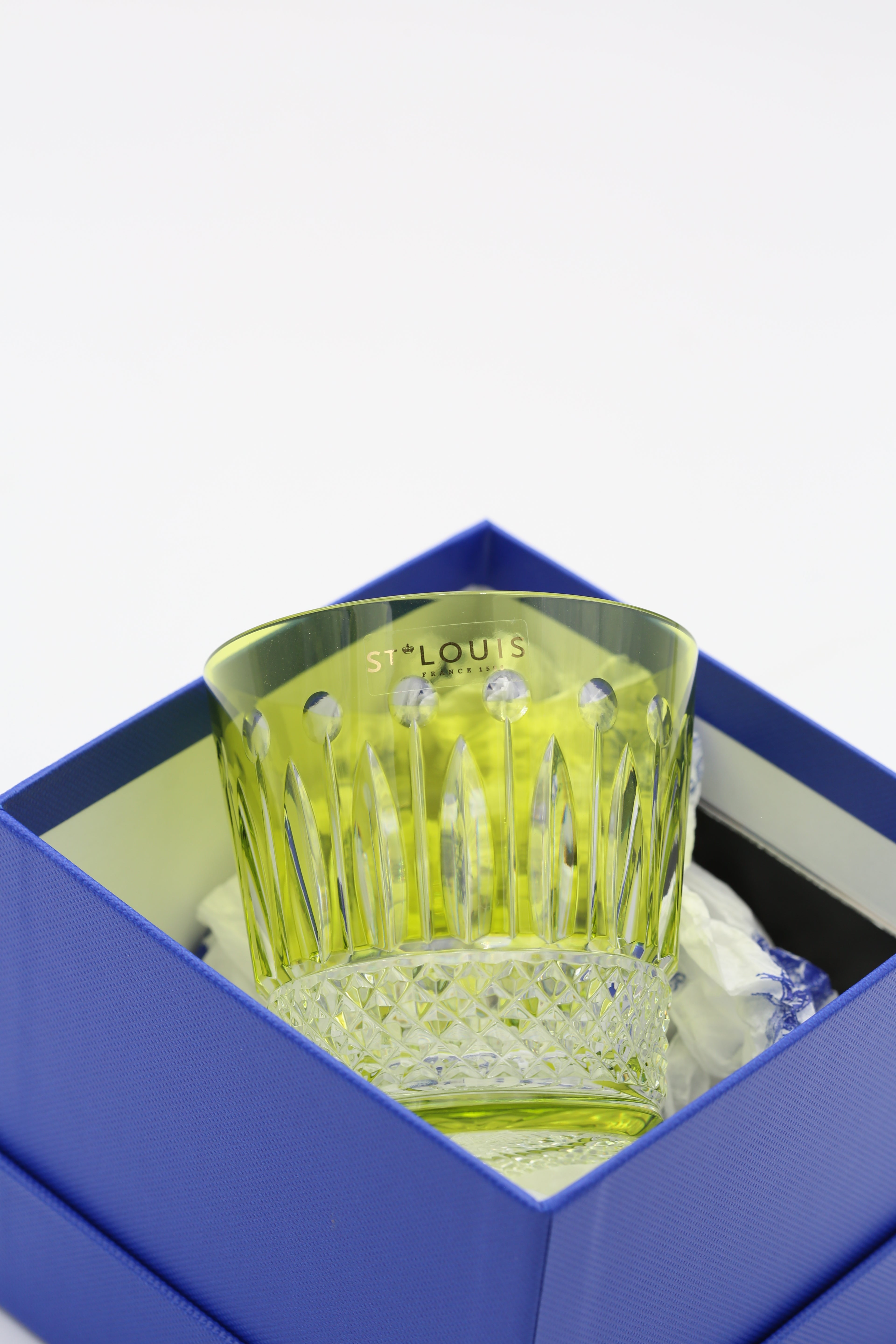 HERMÈS ST LOUIS FLARED AMETHYST TUMBLER GREEN