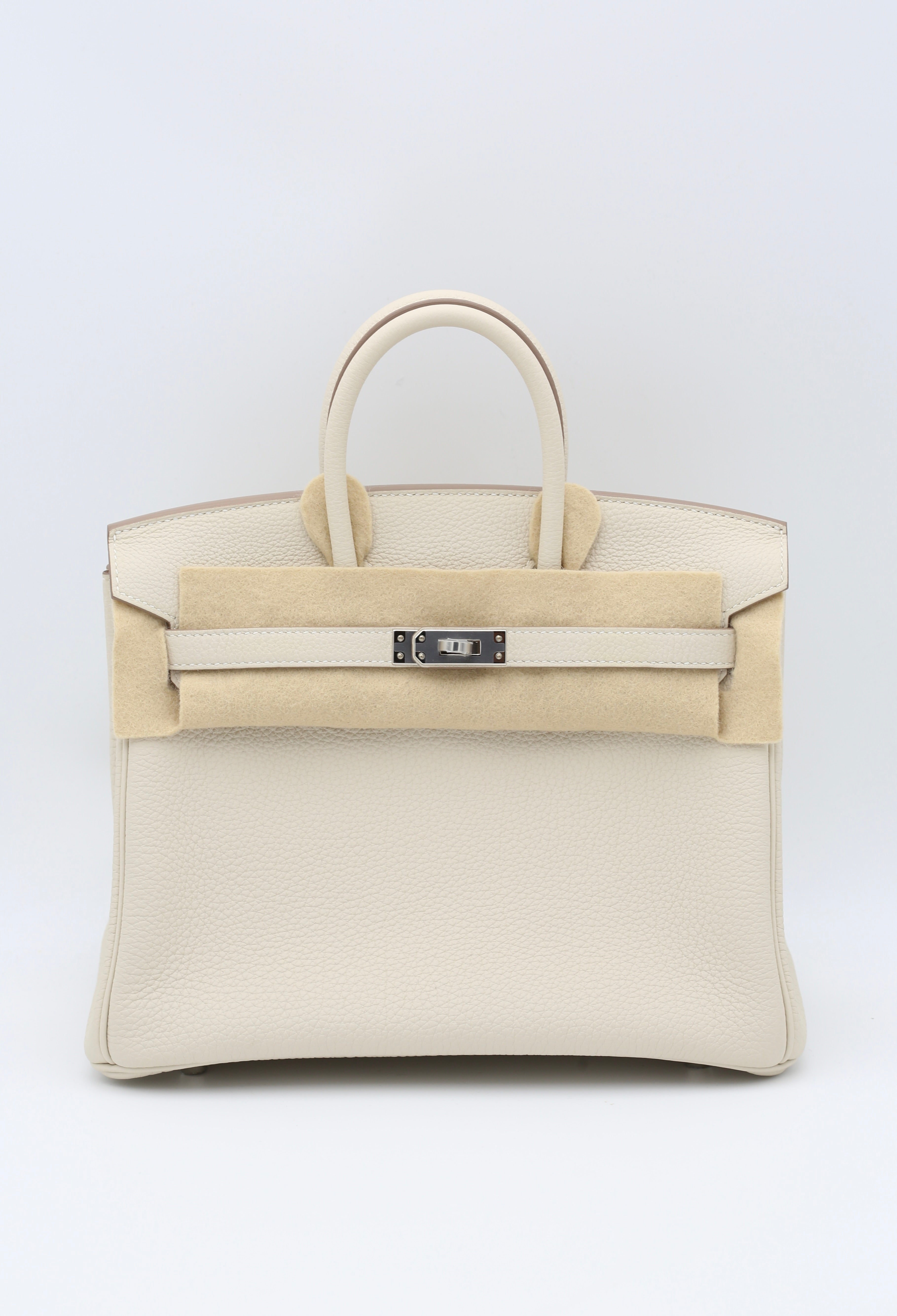 HERMÈS BIRKIN25 CRAIE TOGO SILVER HARDWARE Z STAMP