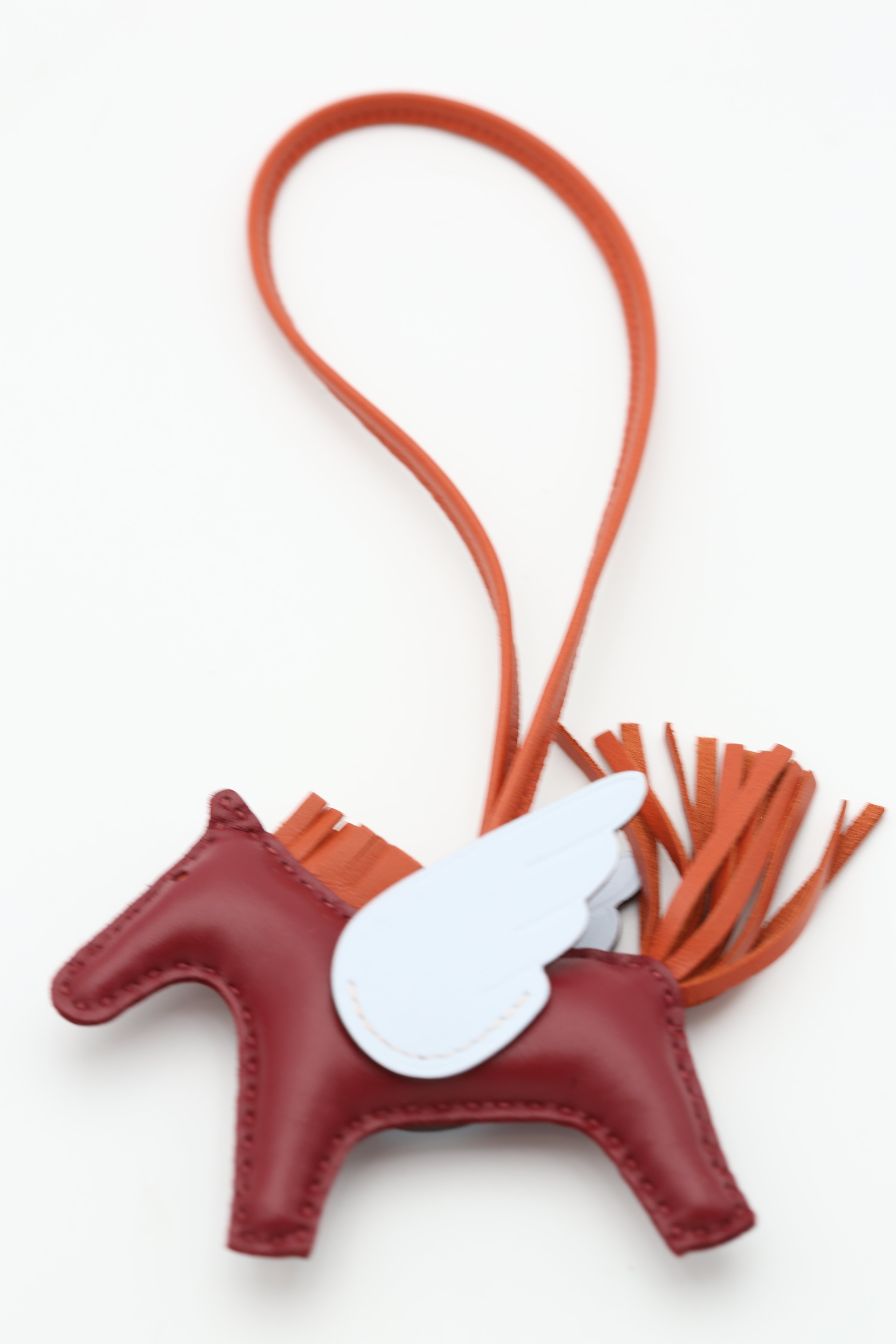 HERMÈS RODEO PEGASE PM CHARM RED & BLUE