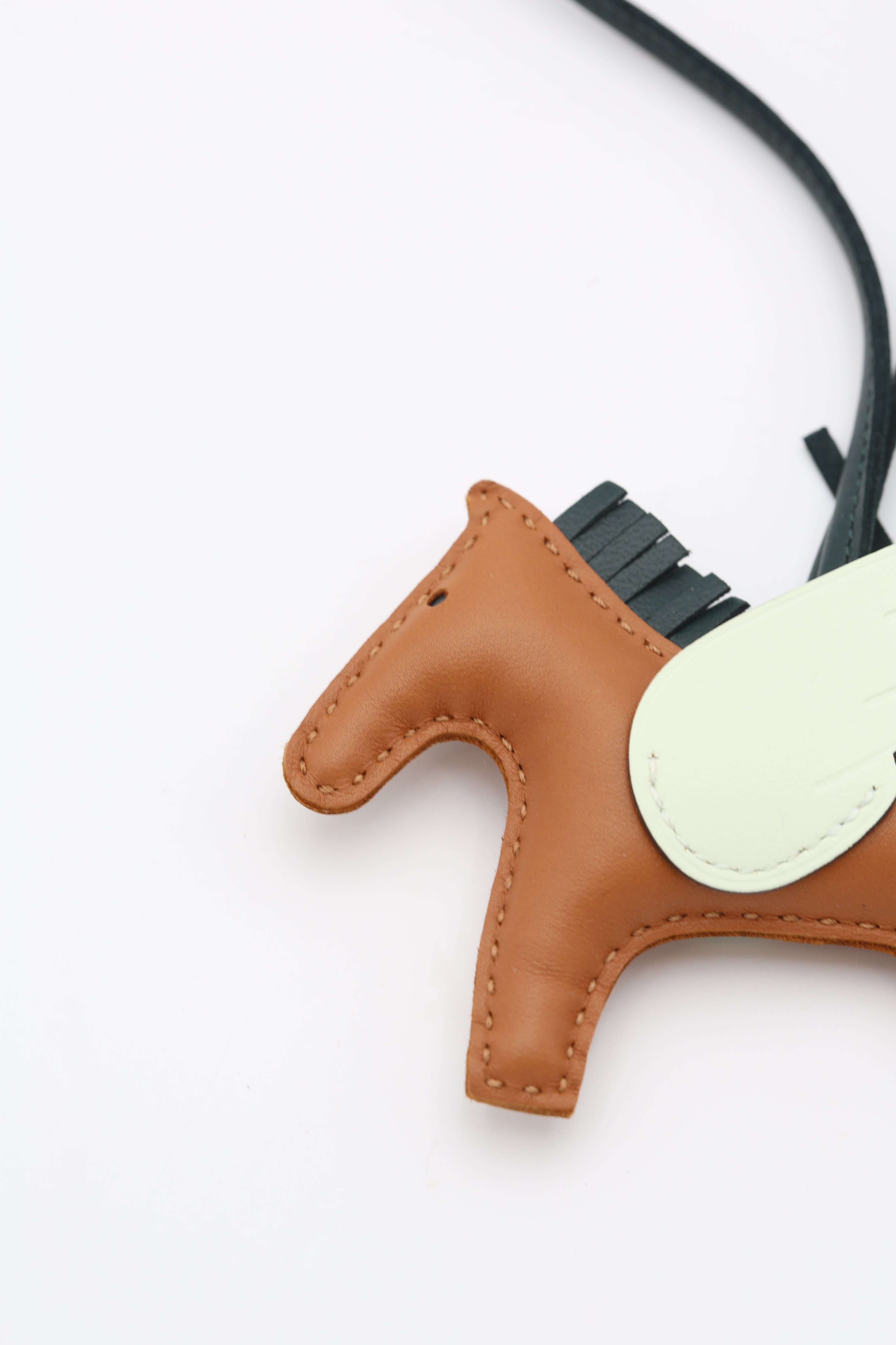 HERMÈS RODEO PEGASE PM CHARM GOLD & GREEN