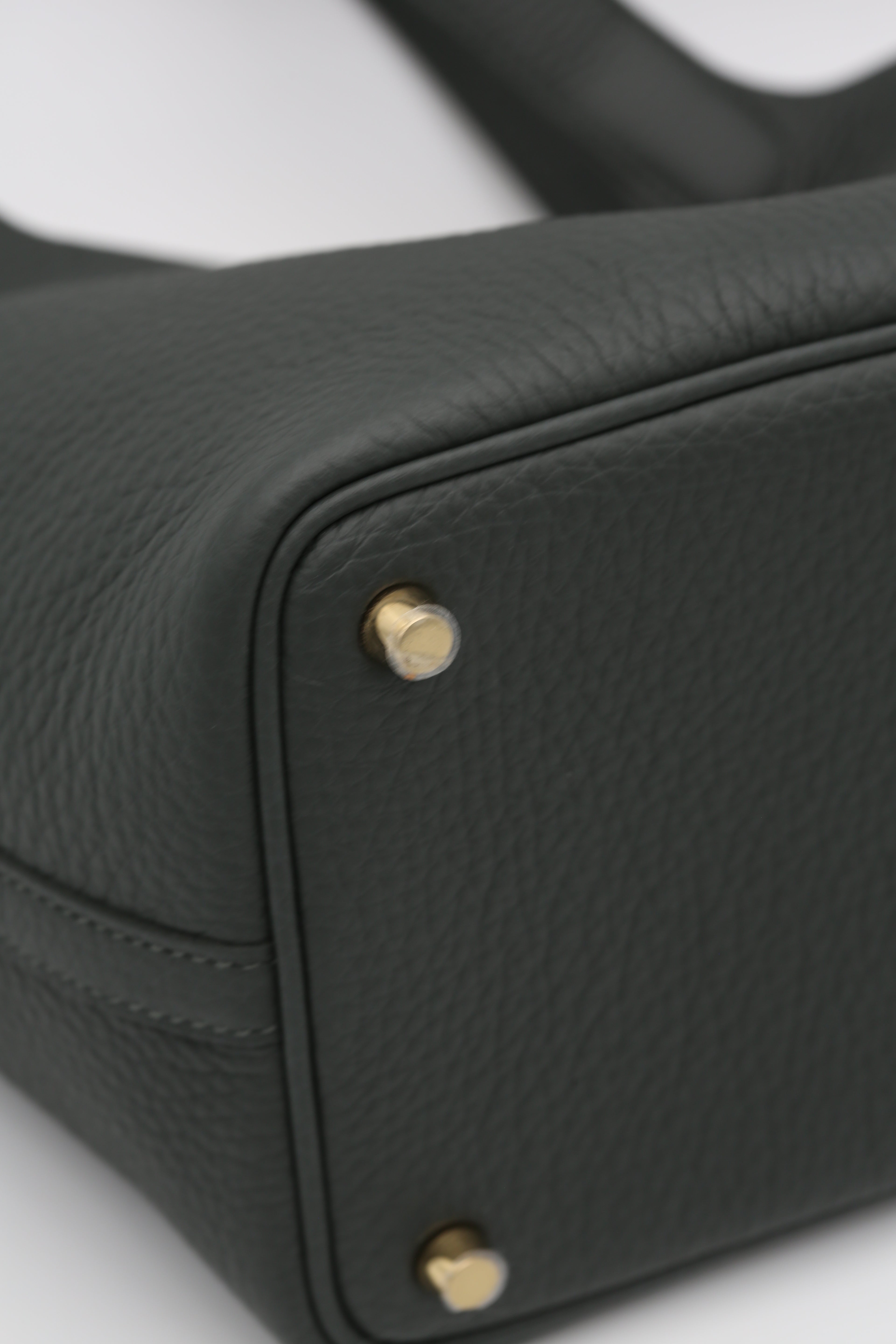 HERMÈS PICOTIN18 Q0 VERT MANGROVE CLEMENCE GOLD HARDWARE K STAMP