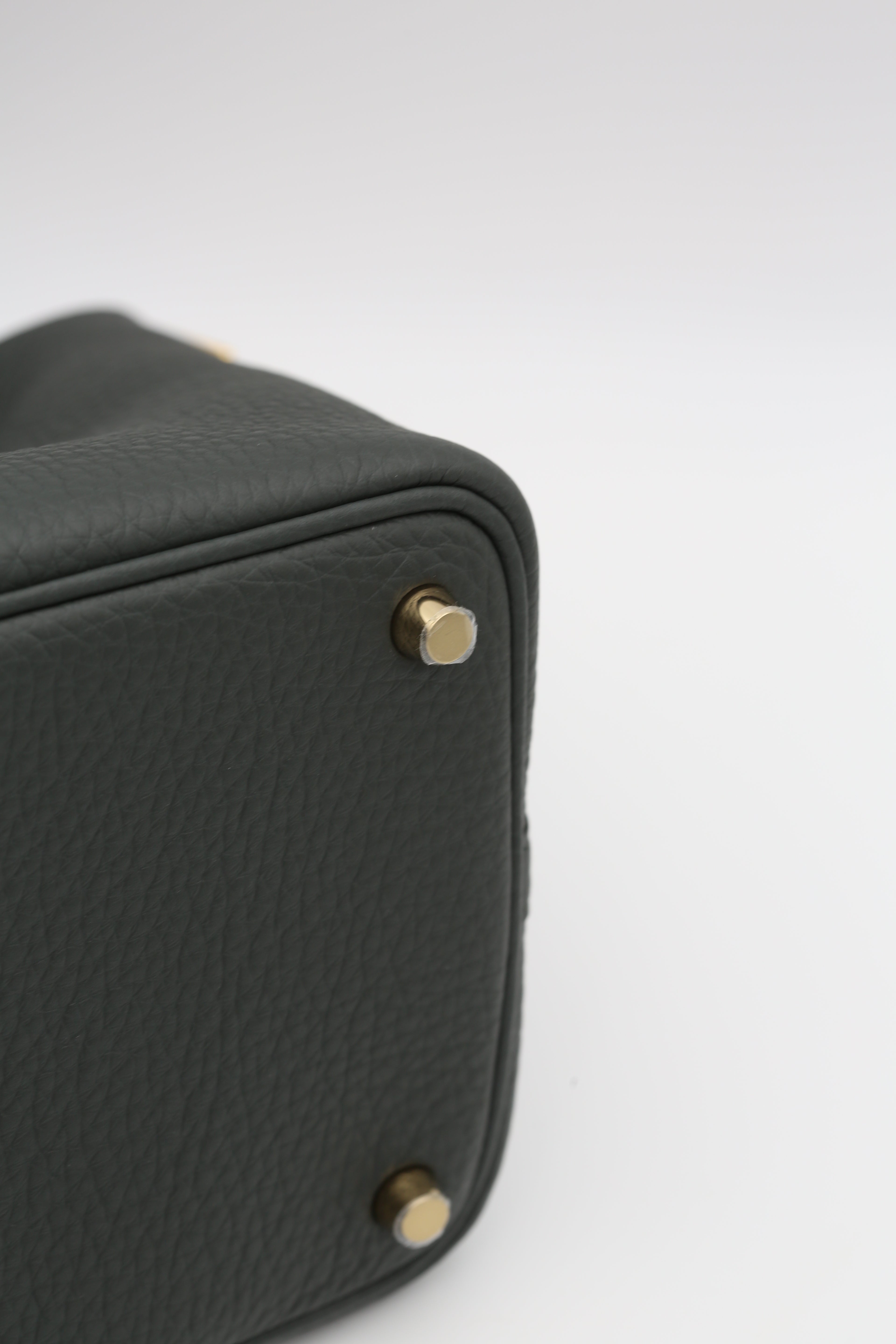 HERMÈS PICOTIN18 Q0 VERT MANGROVE CLEMENCE GOLD HARDWARE K STAMP