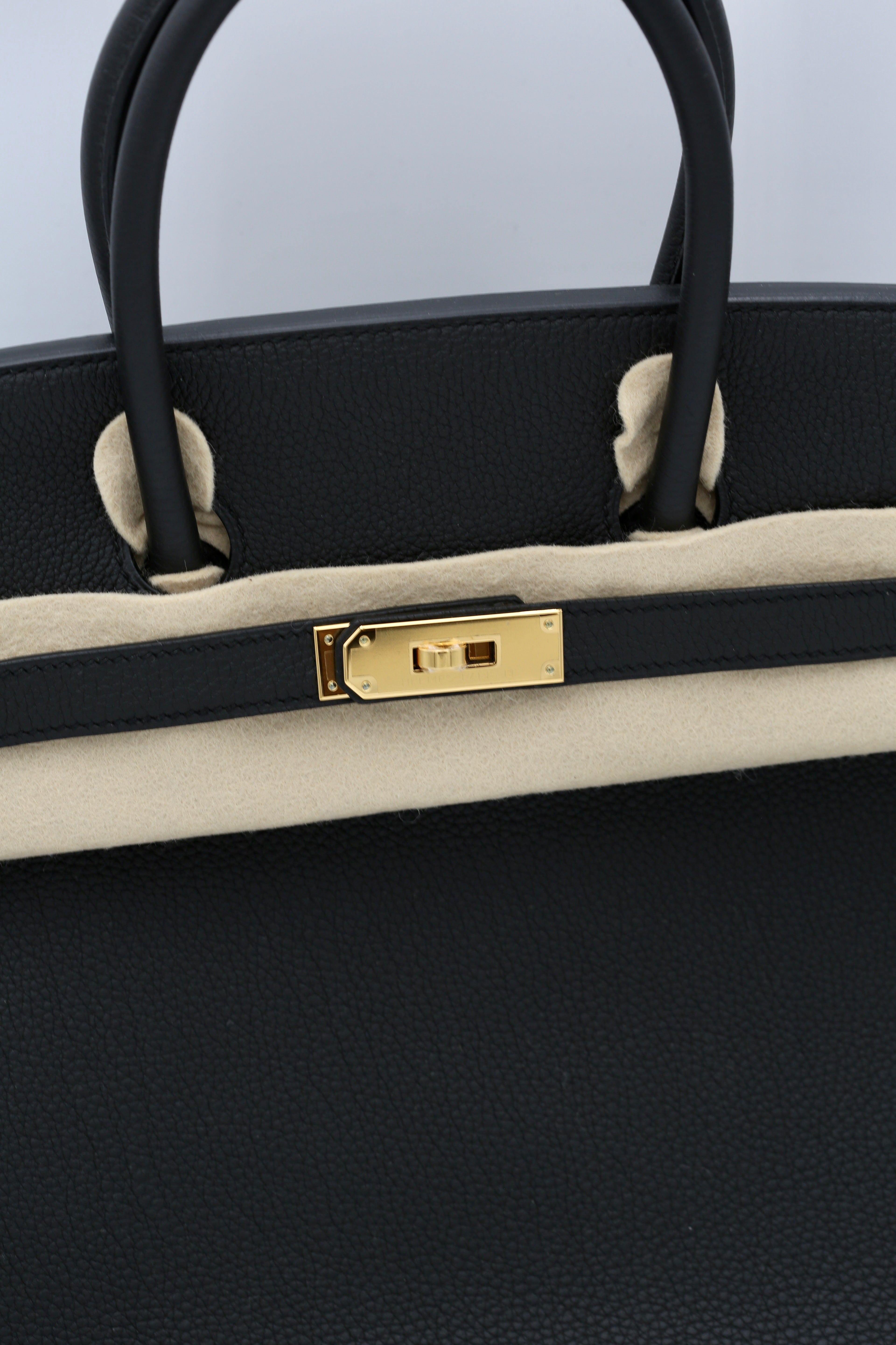 HERMÈS BIRKIN35 BLACK TOGO GOLD HARDWARE C STAMP