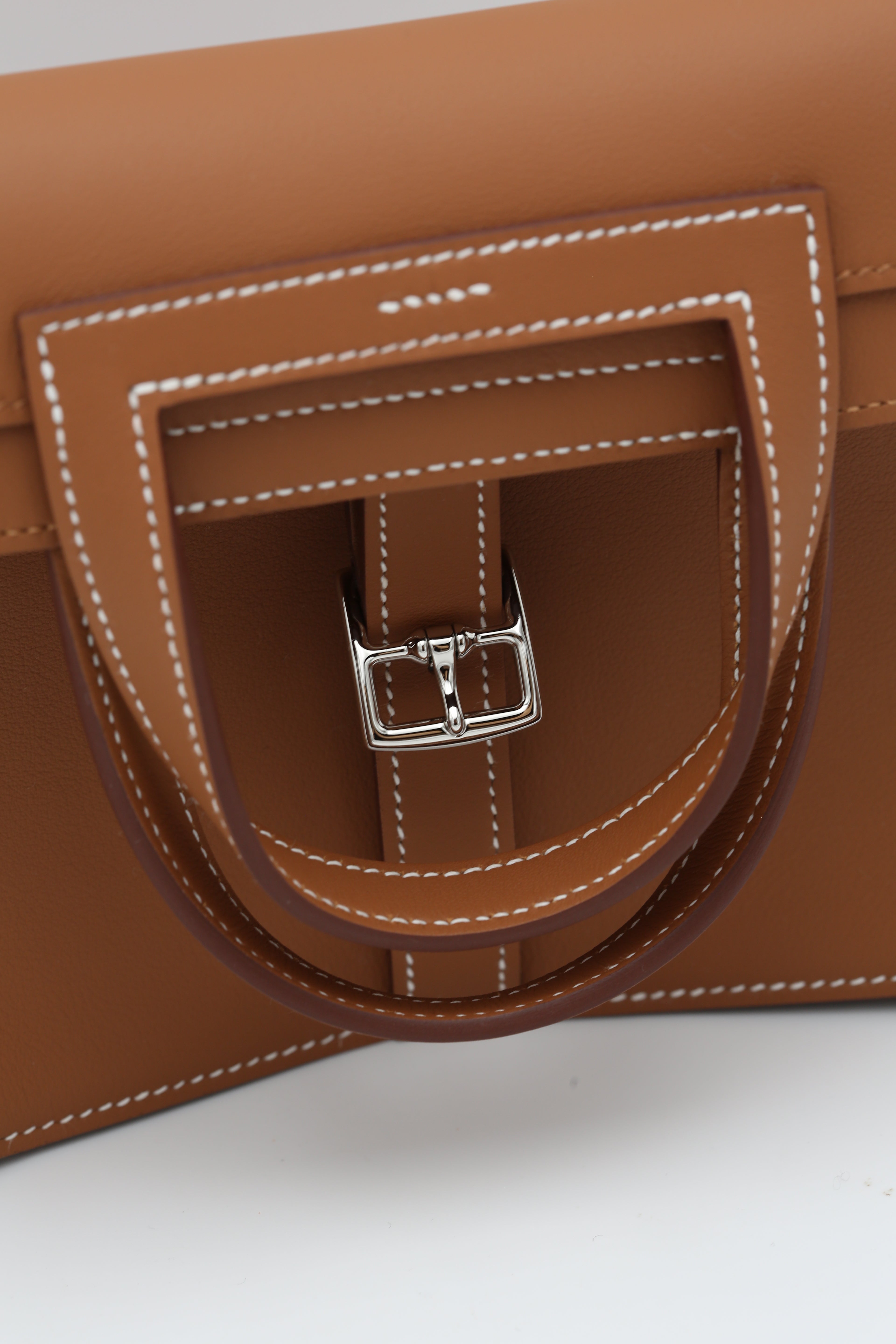 HERMÈS HALZAN25 GOLD TOGO GOLD HARDWARE K STAMP