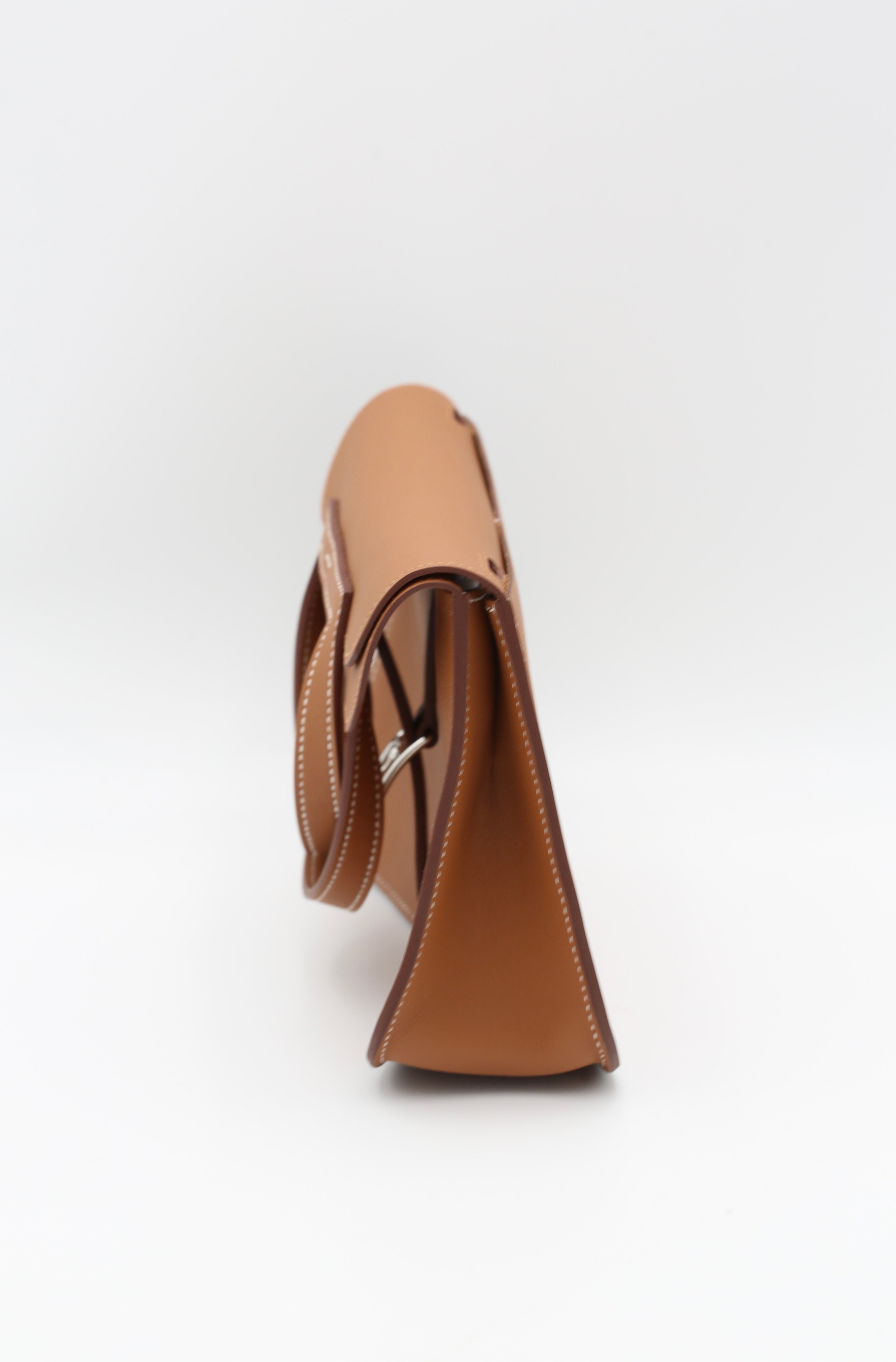 HERMÈS HALZAN25 GOLD TOGO GOLD HARDWARE K STAMP