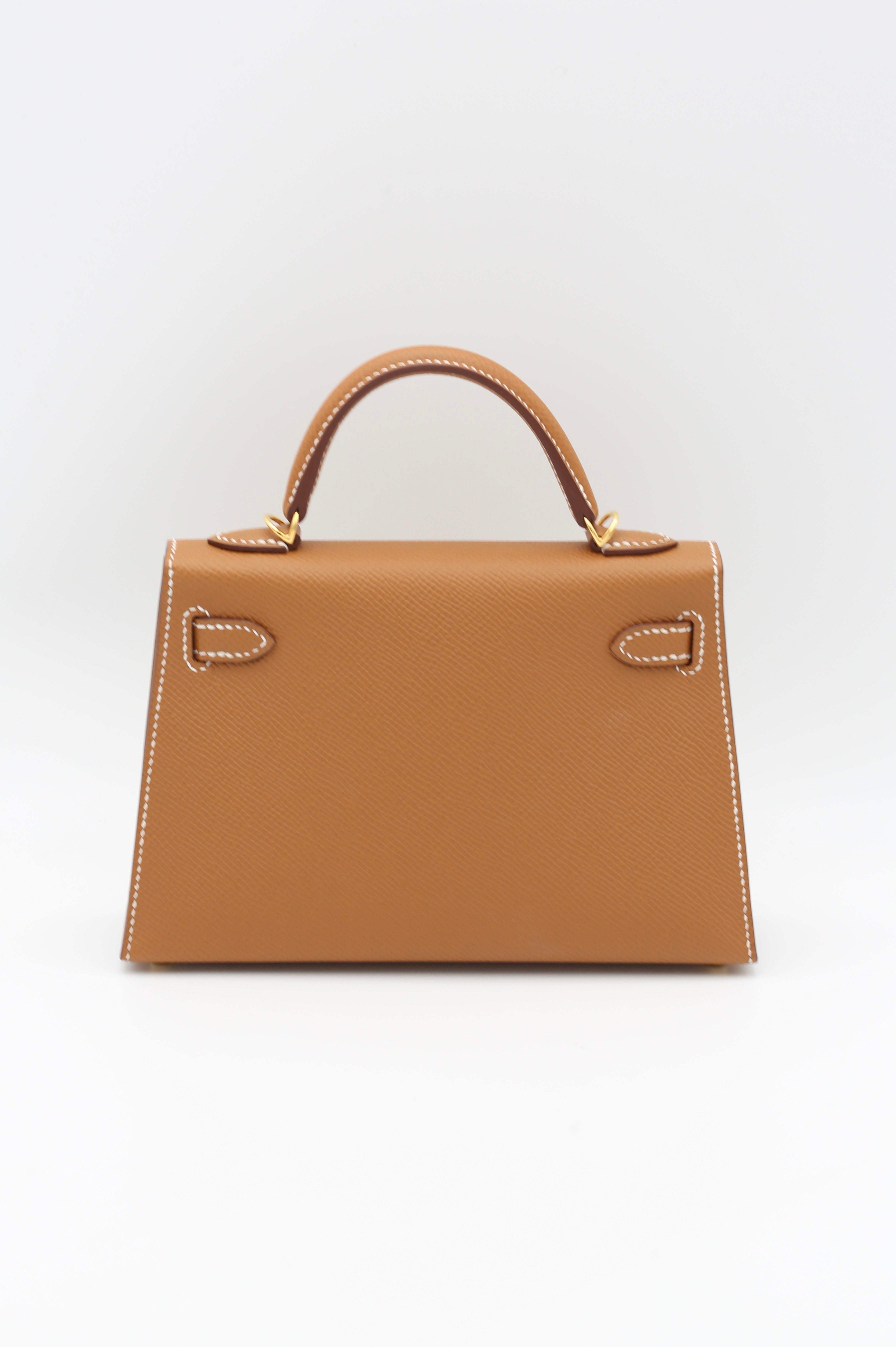 HERMÈS MINI KELLY II GOLD EPSOM SELLIER GOLD HARDWARE G STAMP