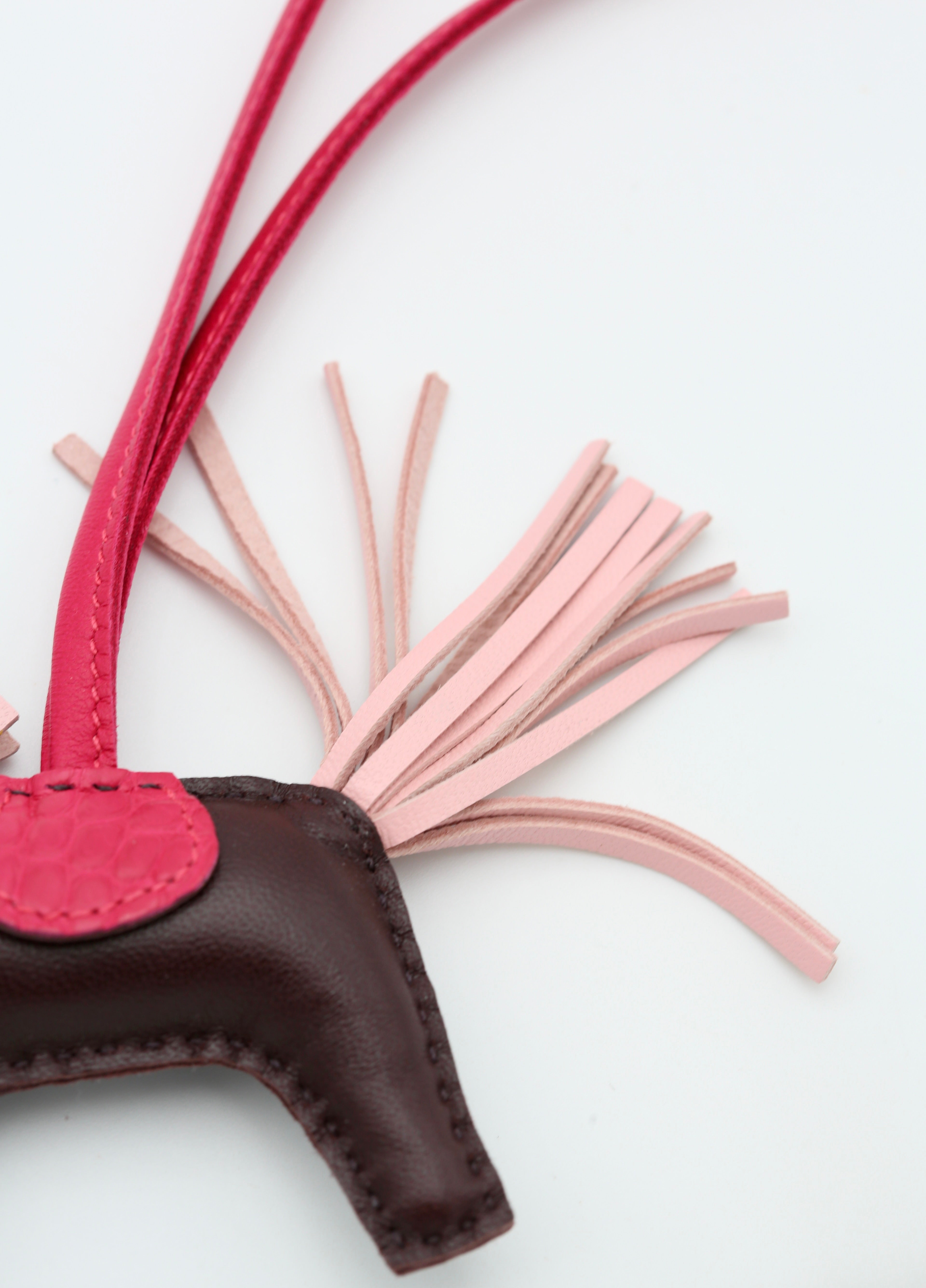 HERMÈS RODEO PM CHARM BROWN/ROSE