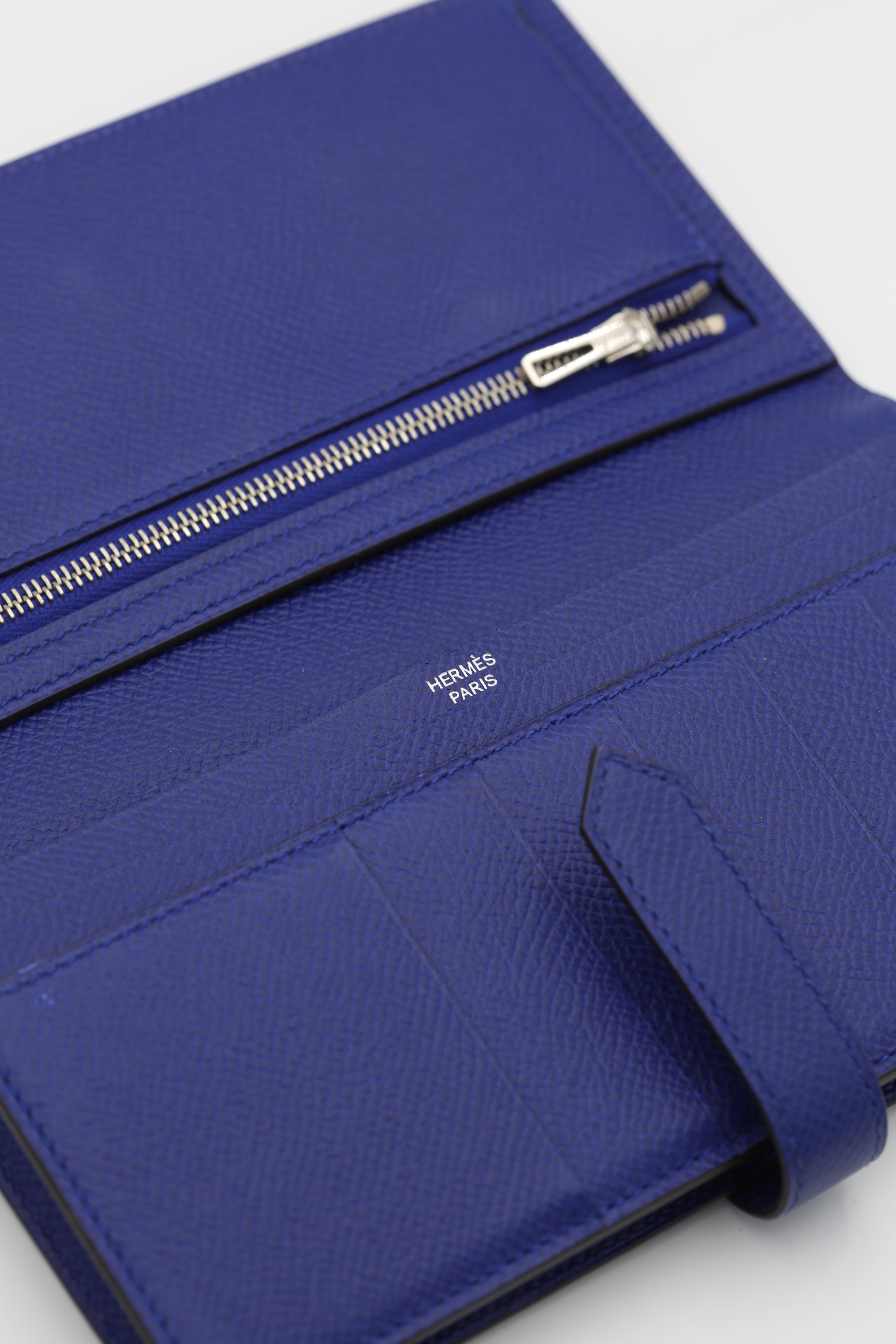 HERMÈS BEARN WALLET BLEU