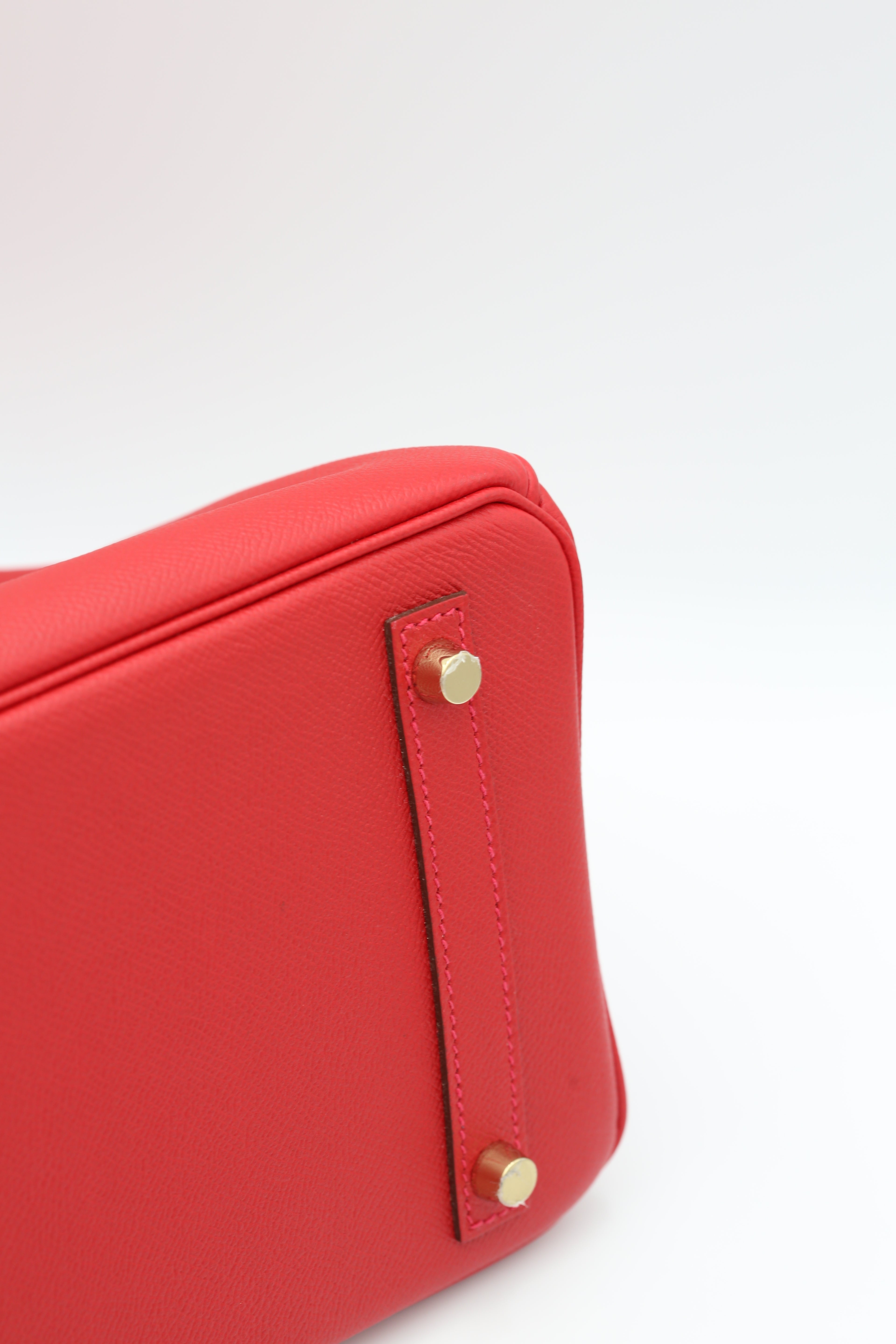 HERMÈS BIRKIN30 Q5 ROUGE CASAQUE EPSOM X GOLD HARDWARE X STAMP