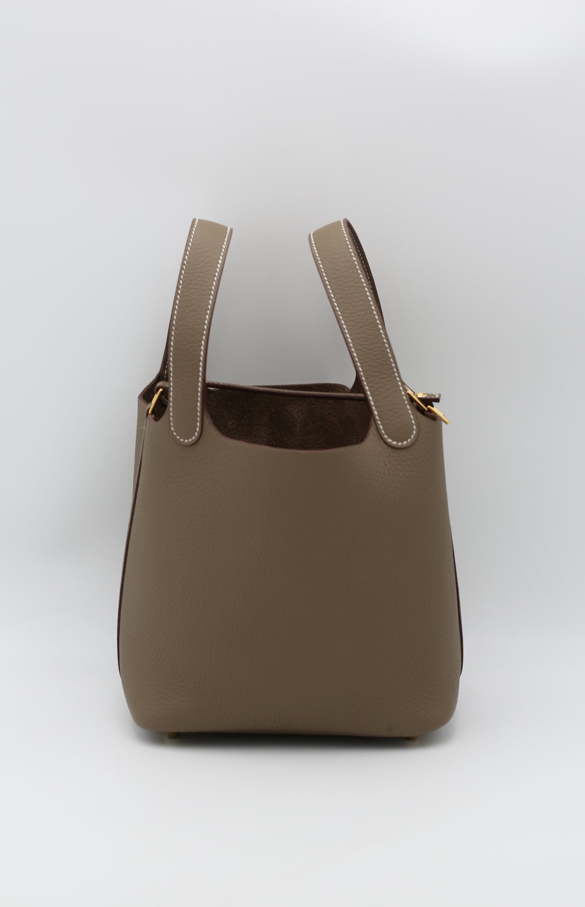 HERMÈS PICOTIN18 ETOUPE GOLD HARDWARE G STAMP