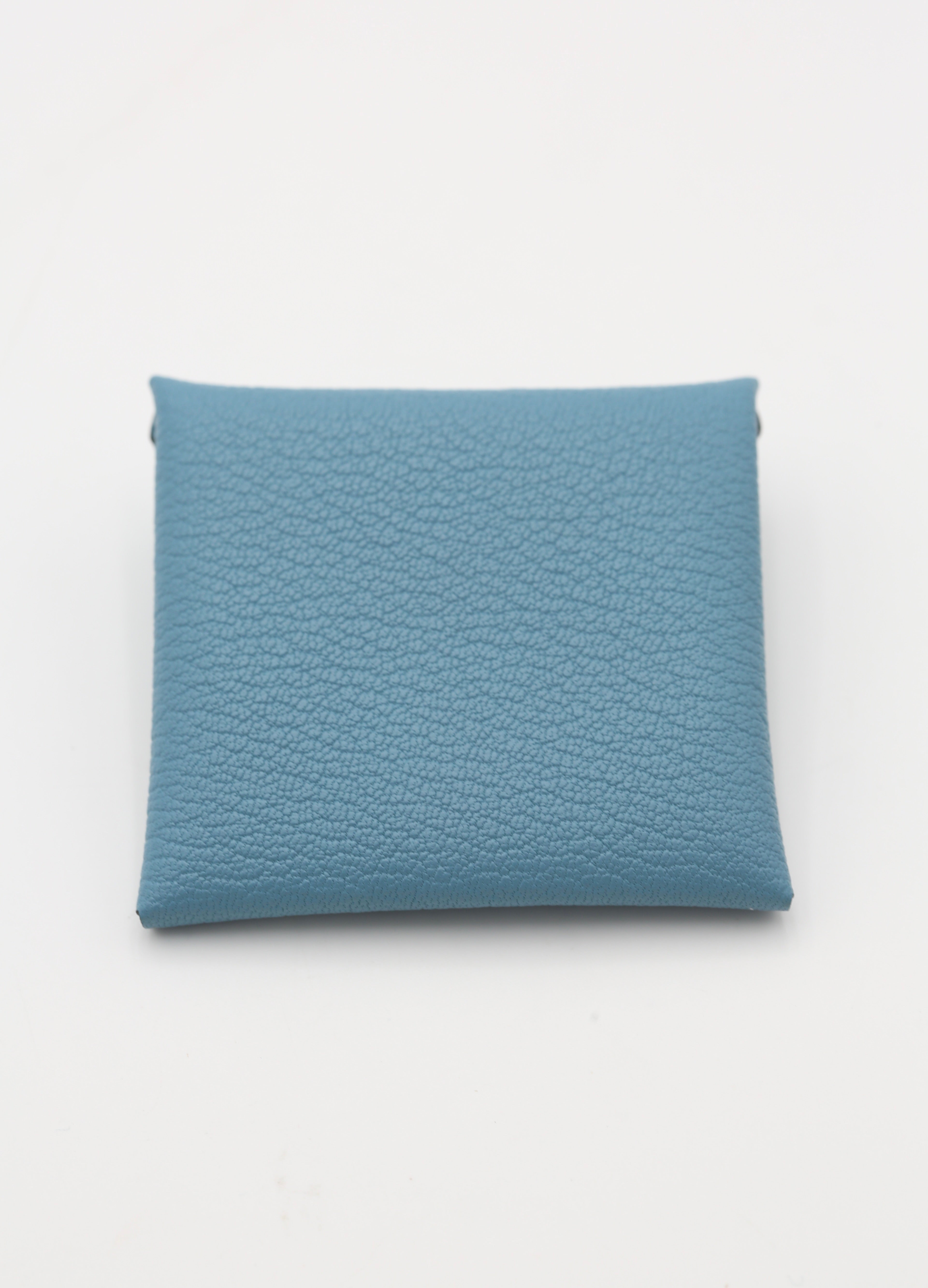 HERMÈS BASTIA COIN PURSE CELESTE