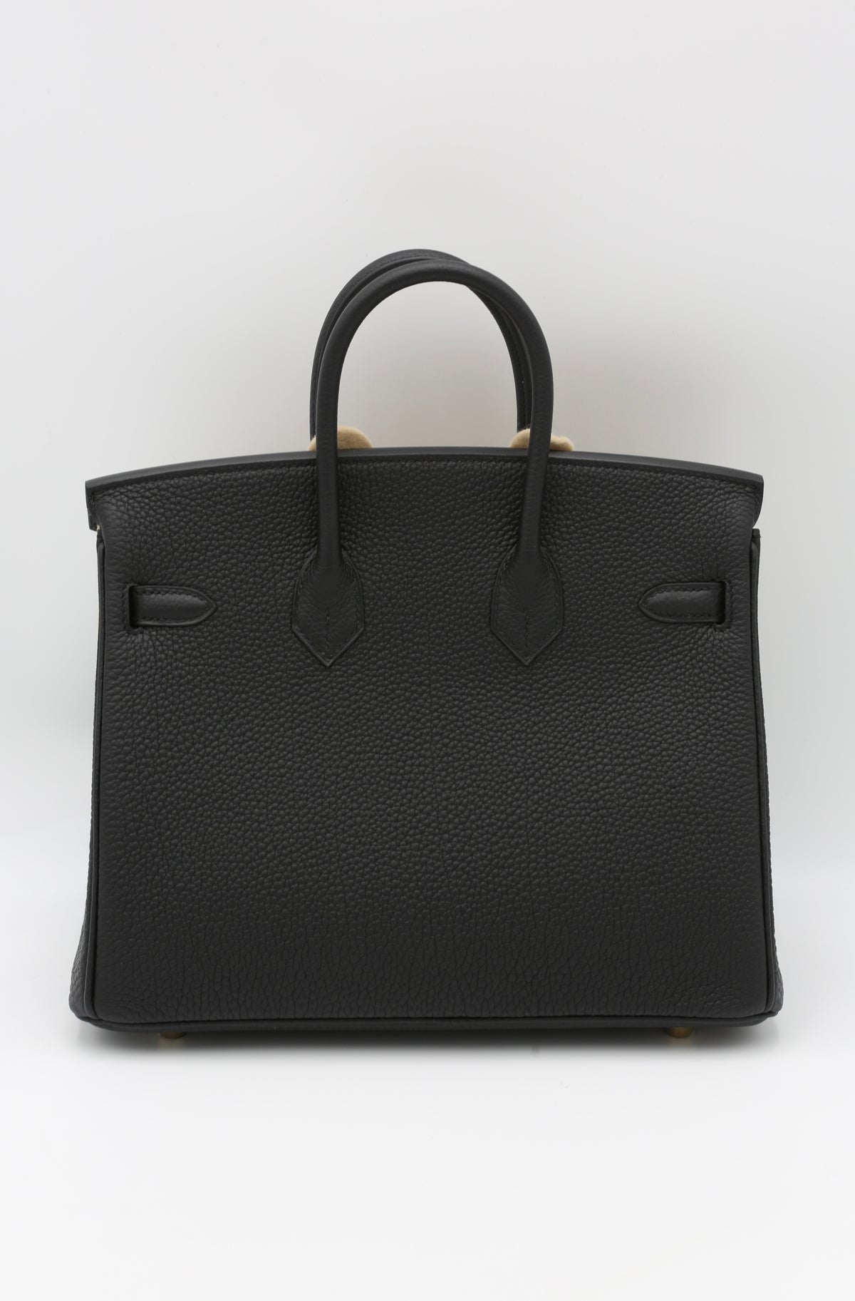 HERMÈS BIRKIN25 NOIR TOGO GOLD HARDWARE G STAMP