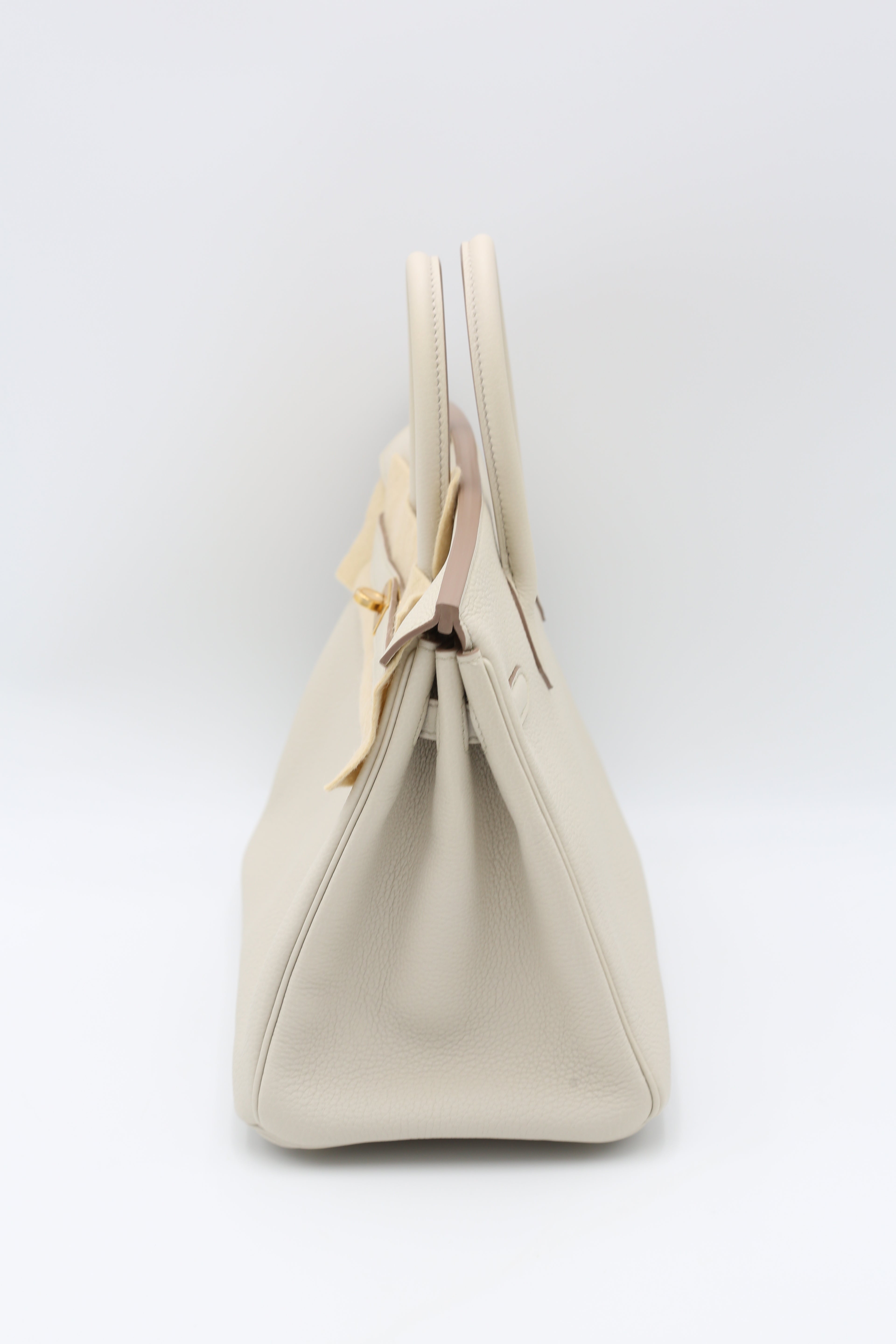 HERMÈS BIRKIN25 BETON TOGO CALFSKIN GOLD HARDWARE B STAMP