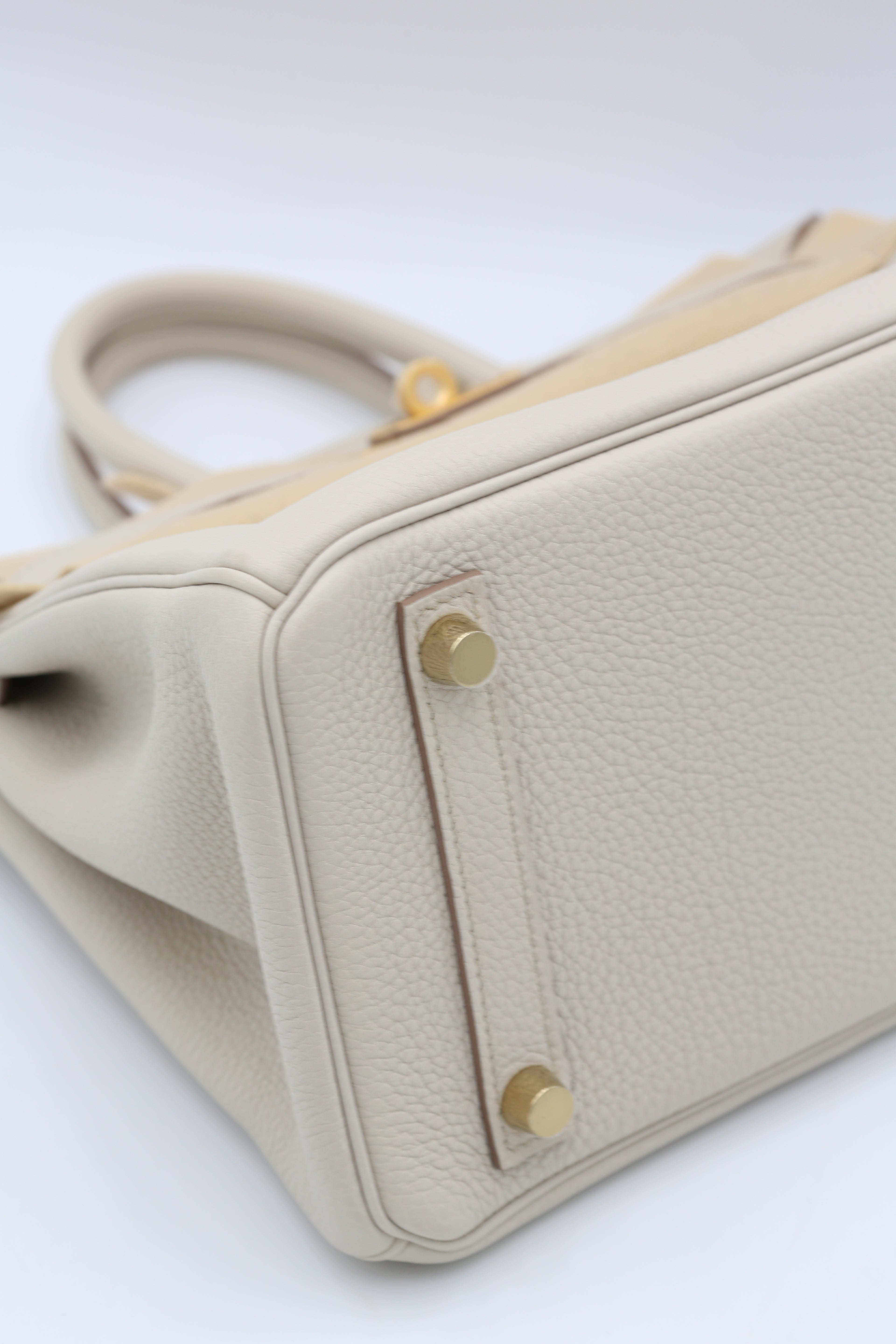 HERMÈS BIRKIN25 BETON TOGO CALFSKIN GOLD HARDWARE B STAMP