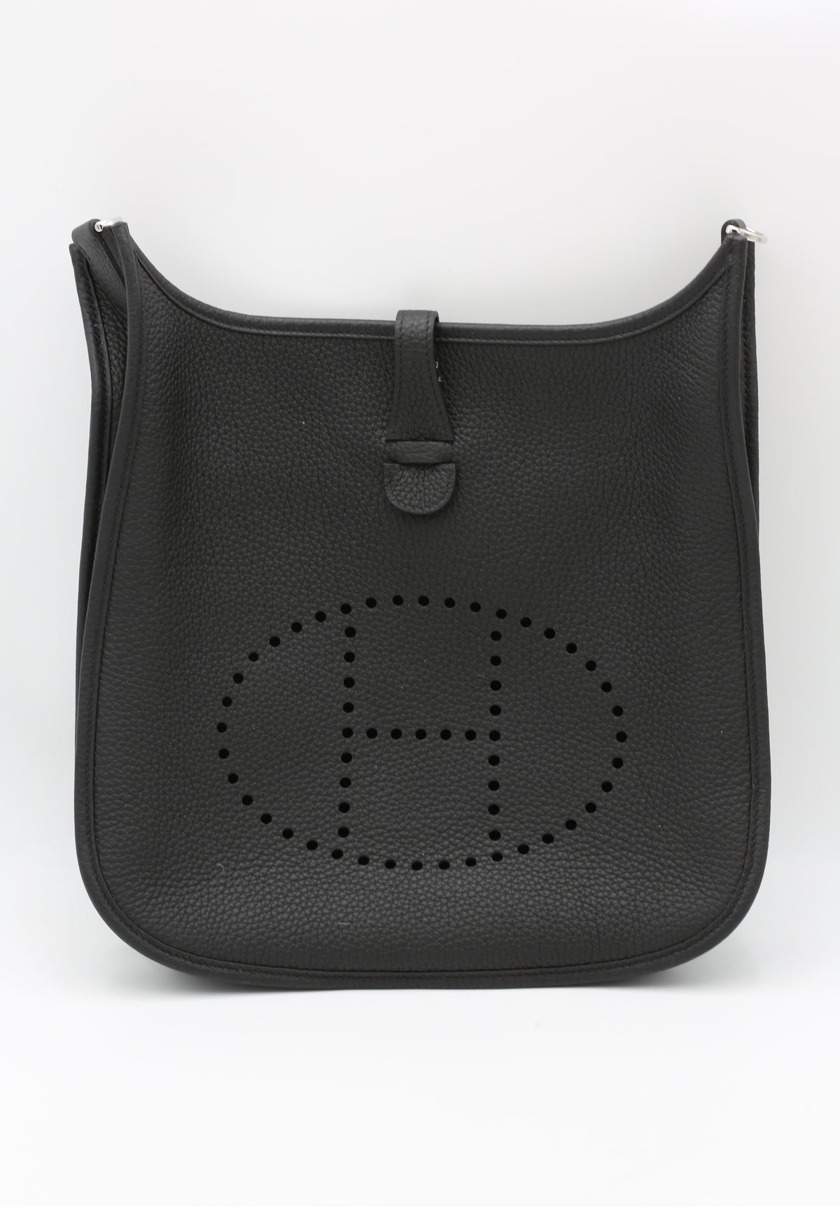 HERMÈS EVELYN29 NOIR TAURILLON CLEMENCE Z STAMP