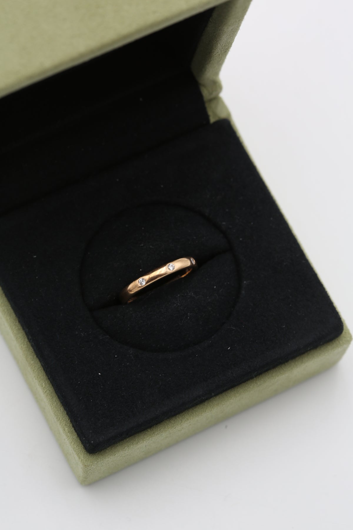 VAN CLEEF & ARPELS RING ROSE GOLD WITH 3 DIAMONDS SIZE 48 2022