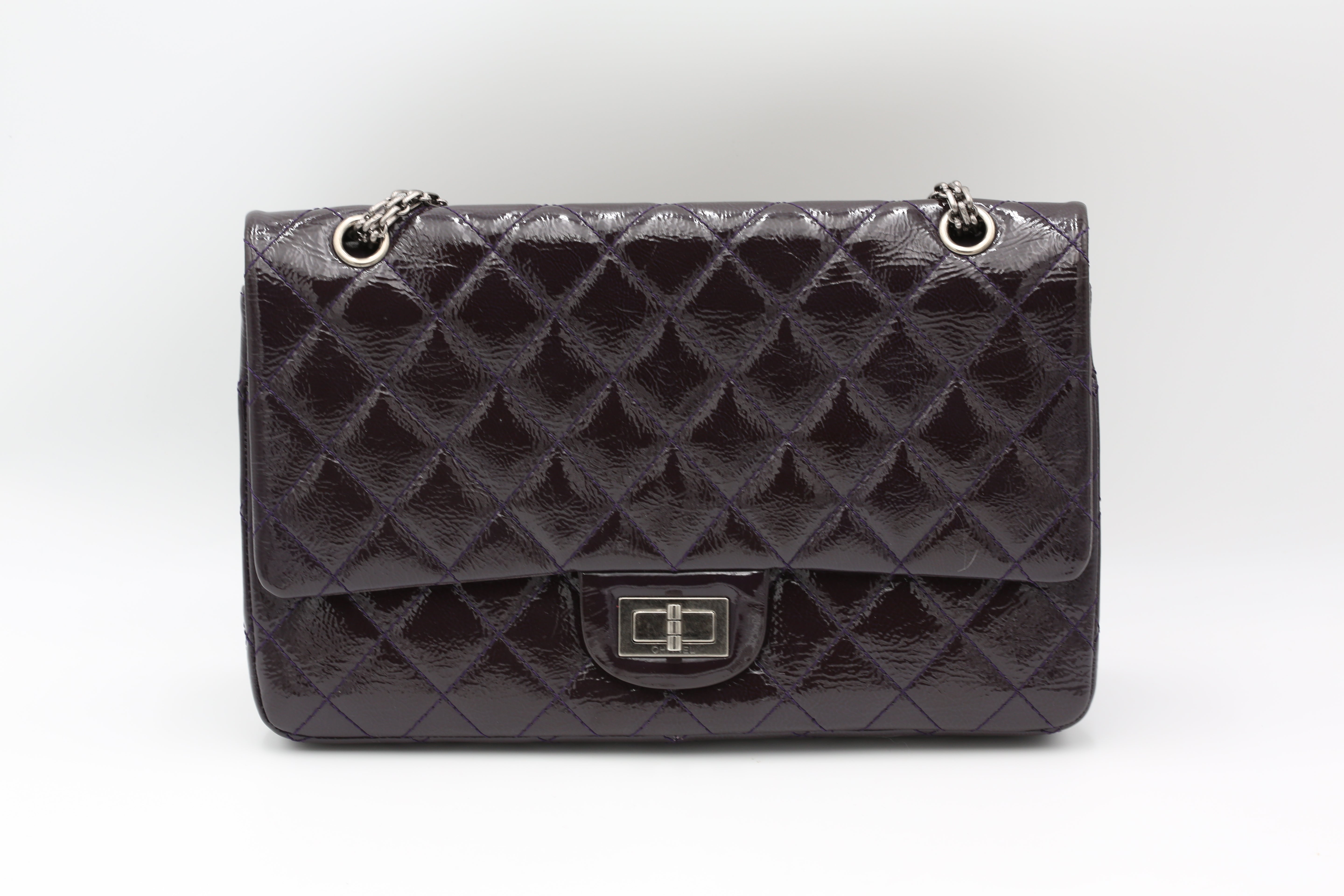 CHANEL 2.55 REISSUE FLAP BAG DARK PURPLE