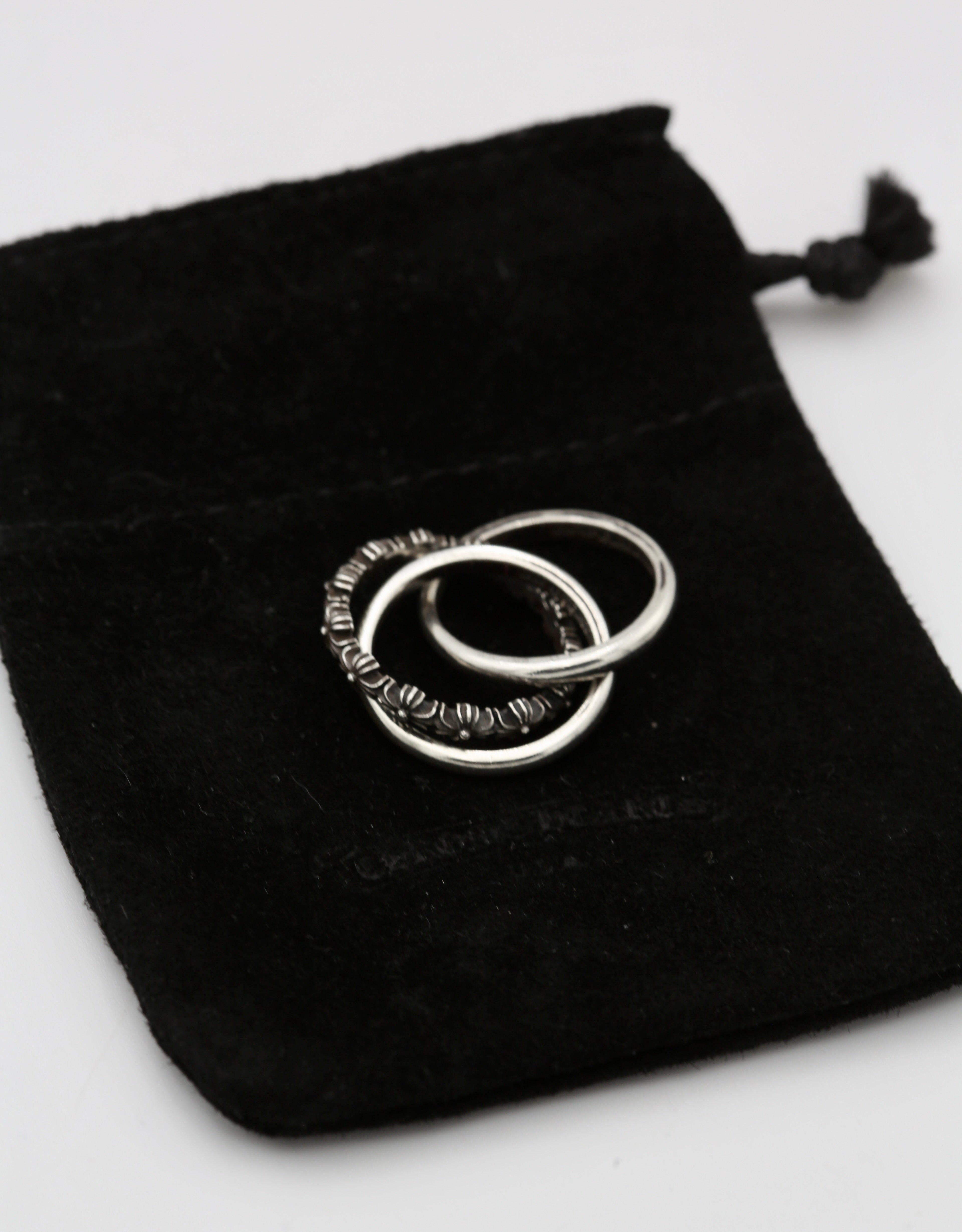CHROME HEARTS TINY SILVER RING