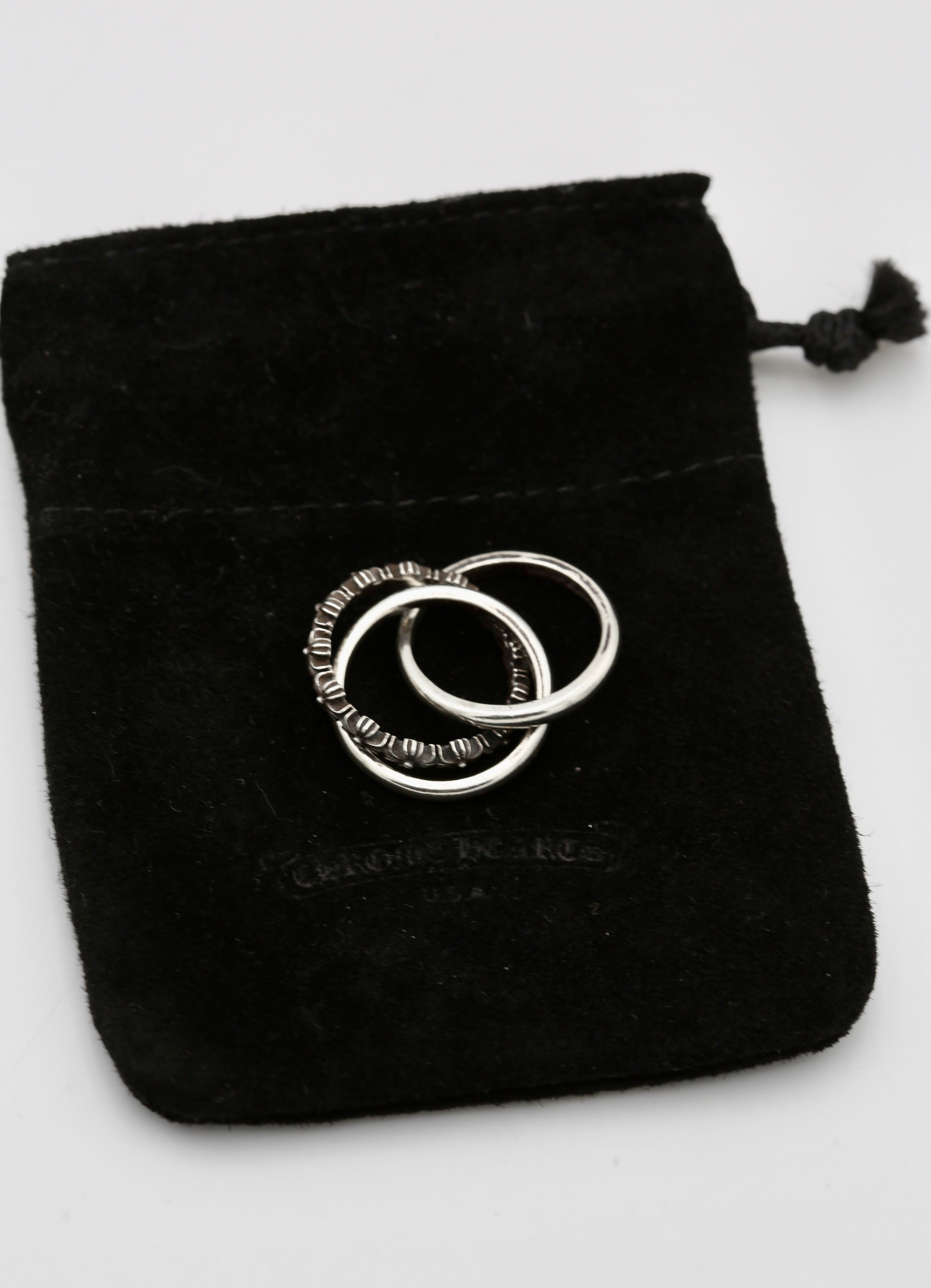 CHROME HEARTS TINY SILVER RING