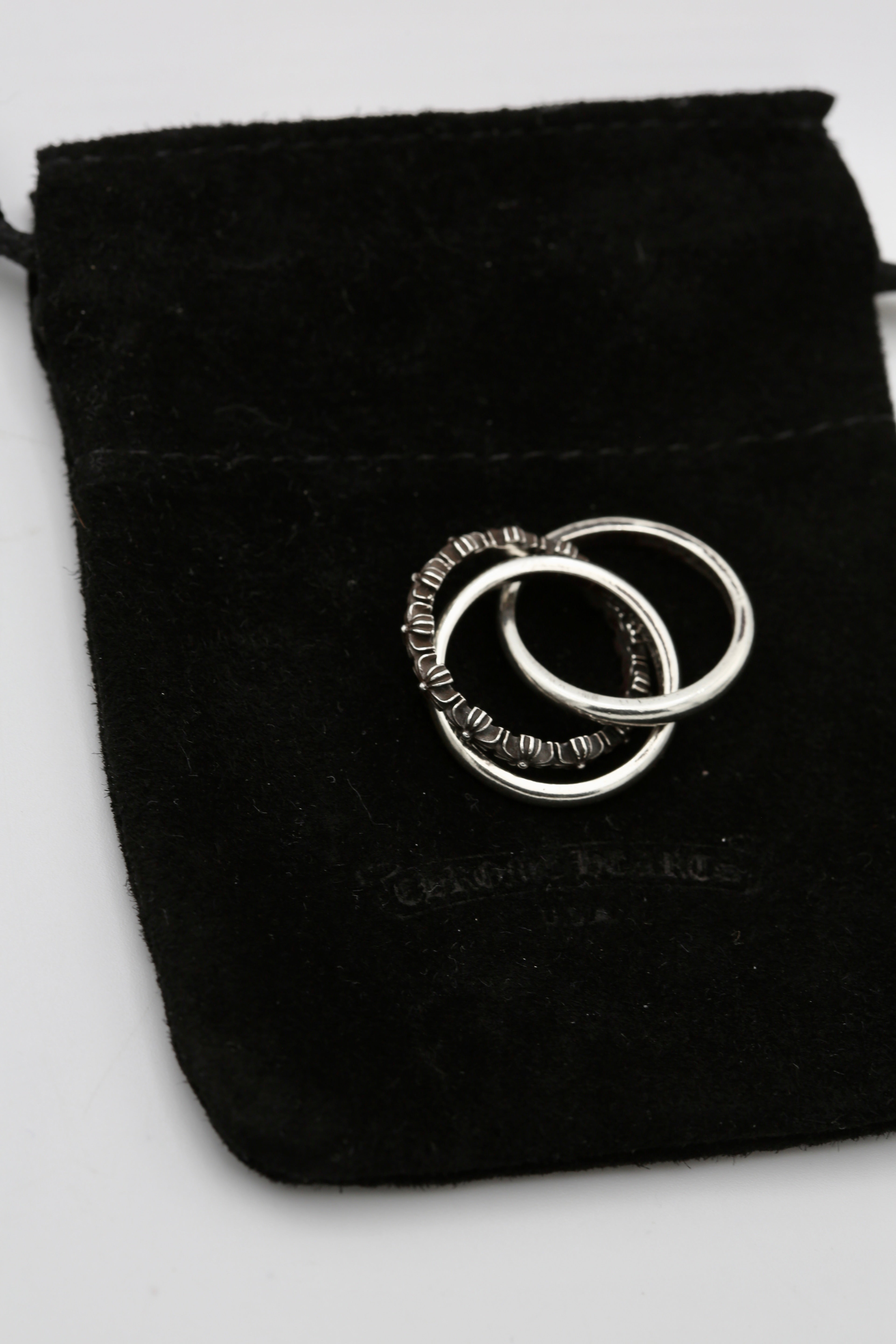 CHROME HEARTS TINY SILVER RING