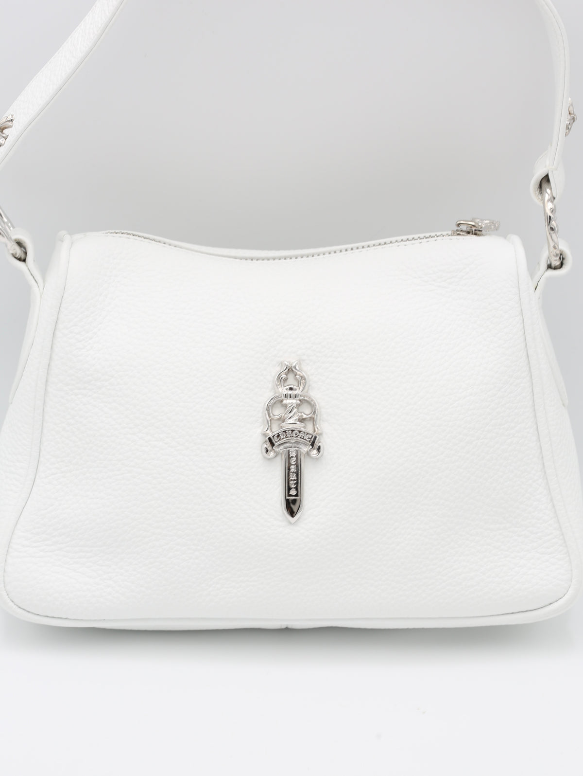 CHROME HEARTS WHITE SHOULDER BAG