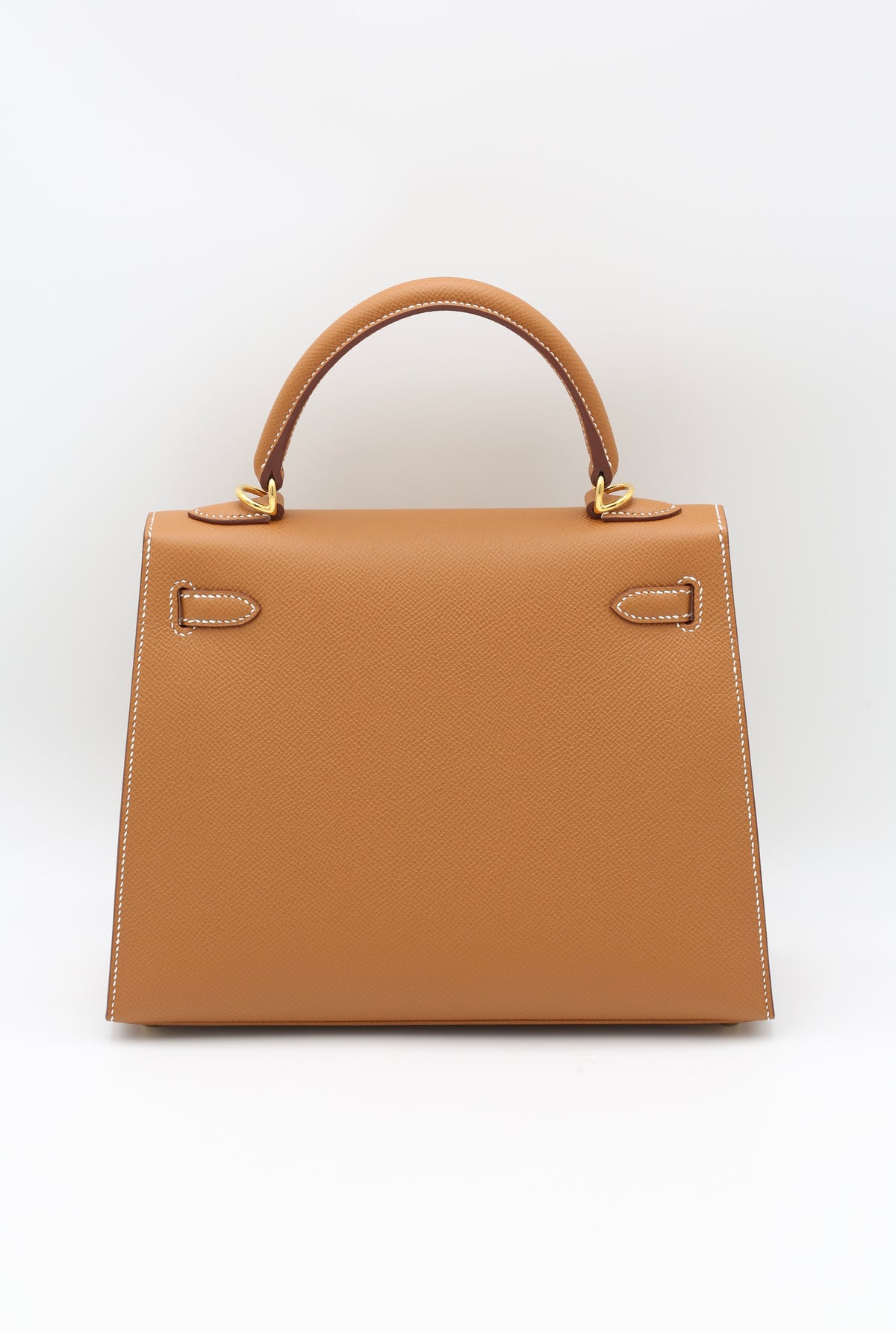 HERMÈS KELLY25 GOLD SELLIER EPSOM CALFSKIN GOLD HARDWARE G STAMP