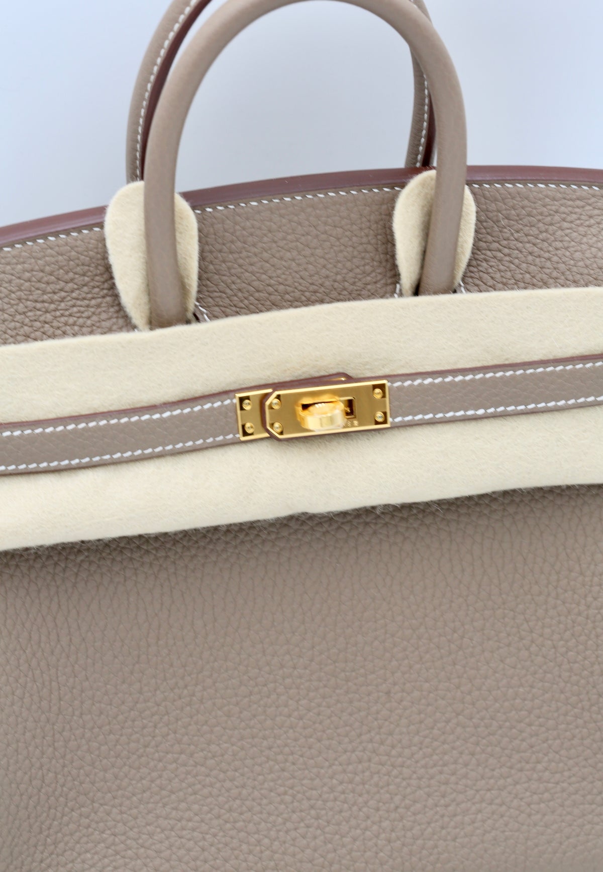 HERMÈS BIRKIN25 ETOUPE TOGO GOLD HARDWARE G STAMP