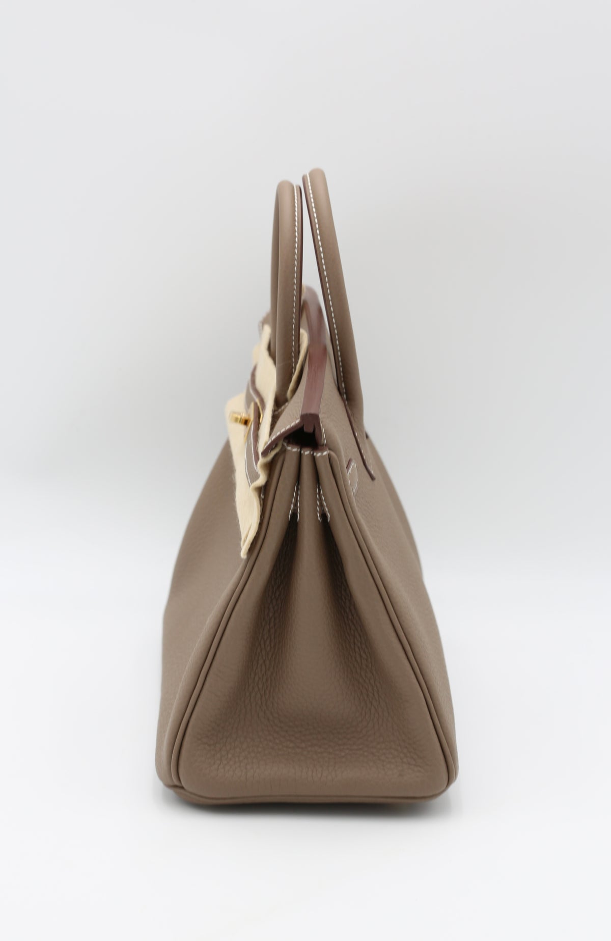 HERMÈS BIRKIN25 ETOUPE TOGO GOLD HARDWARE G STAMP