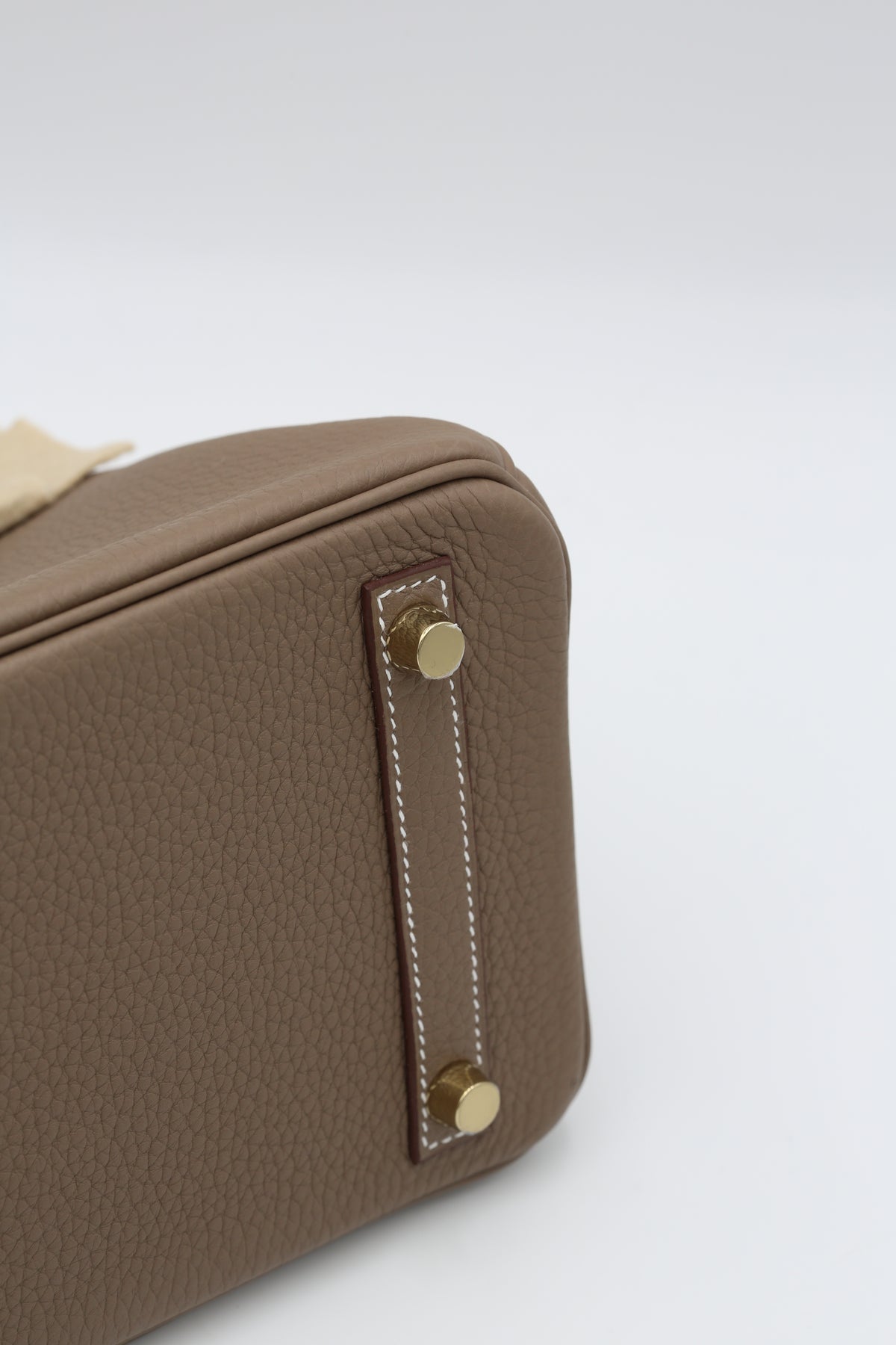 HERMÈS BIRKIN25 ETOUPE TOGO GOLD HARDWARE G STAMP