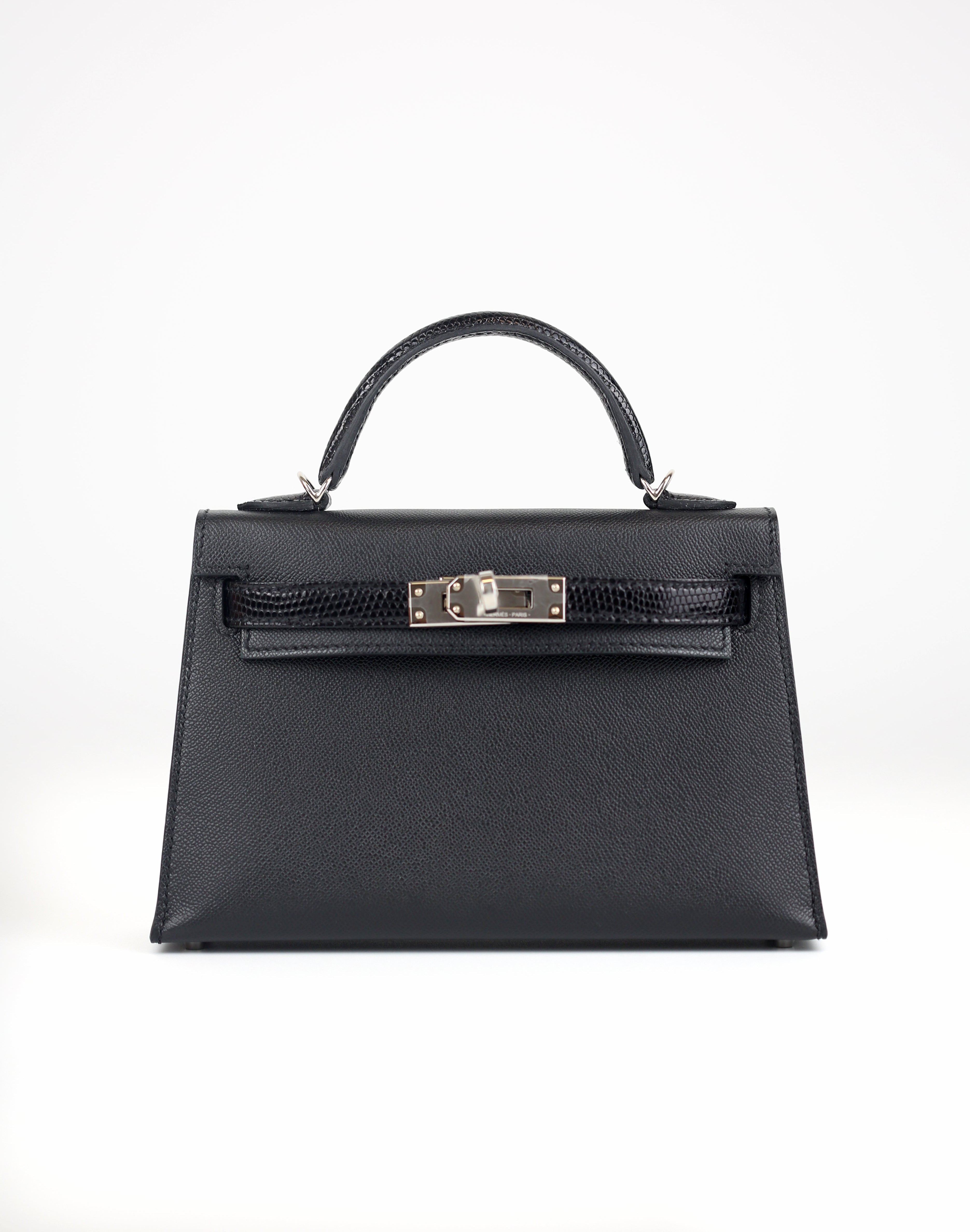 HERMÈS Kelly II Sellier Mini Touch Madam 皮革 | 亮面鳄鱼皮