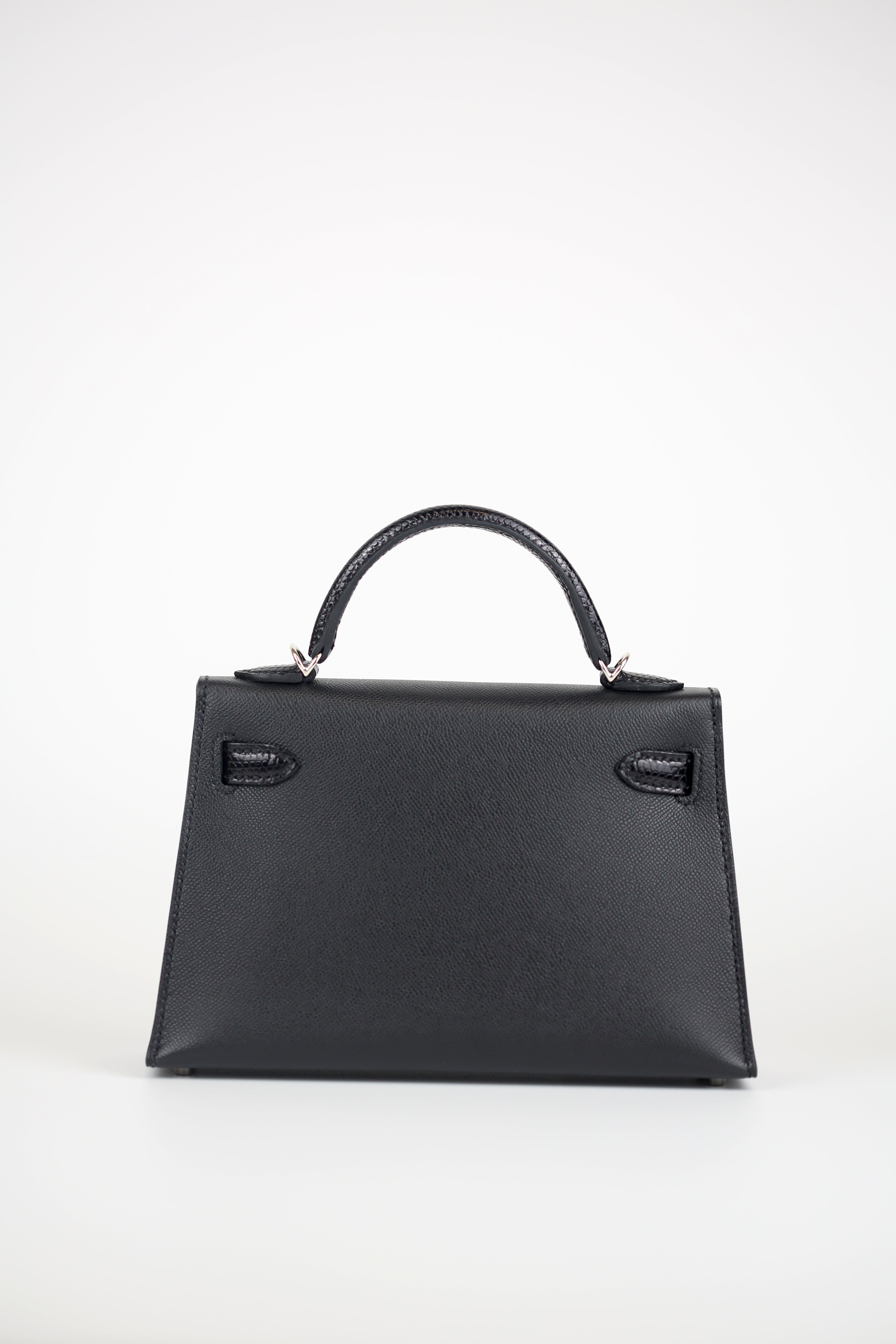 HERMÈS Kelly II Sellier Mini Touch Madam 皮革 | 亮面鳄鱼皮