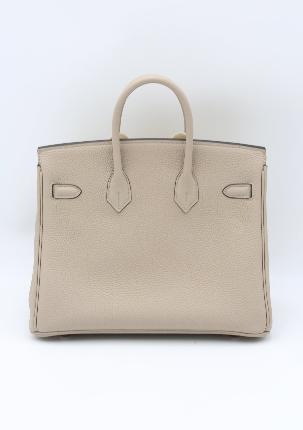HERMÈS BIRKIN25 GRIS TOURTERELLE TOGO GOLD HARDWARE C STAMP