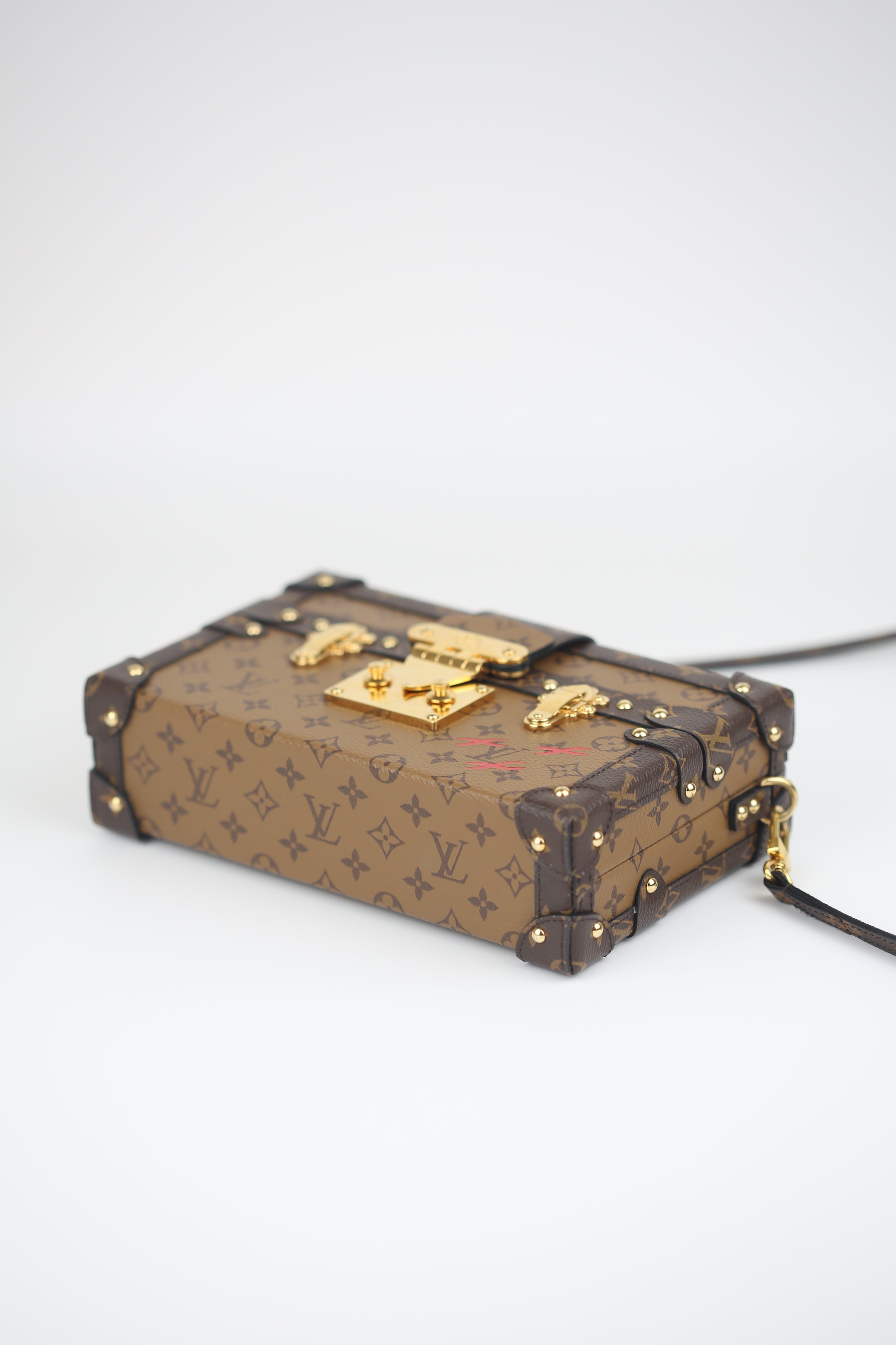 LOUIS VUITTON Monogram Petite Malle Black